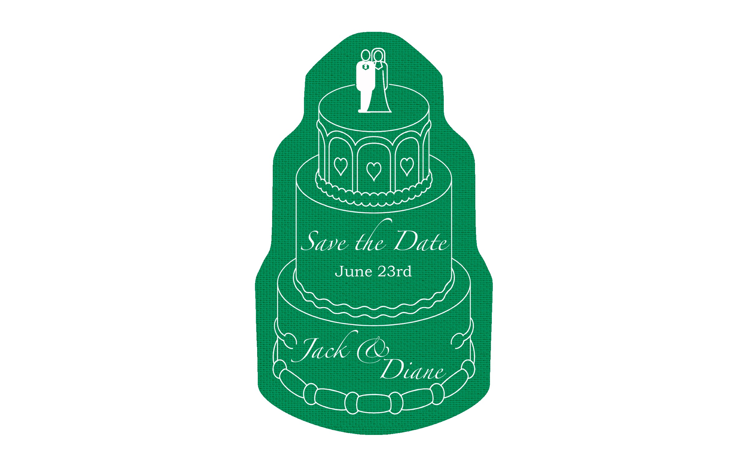 Picture of 5" Standard Rubber Wedding Cake Rubber Jar Opener