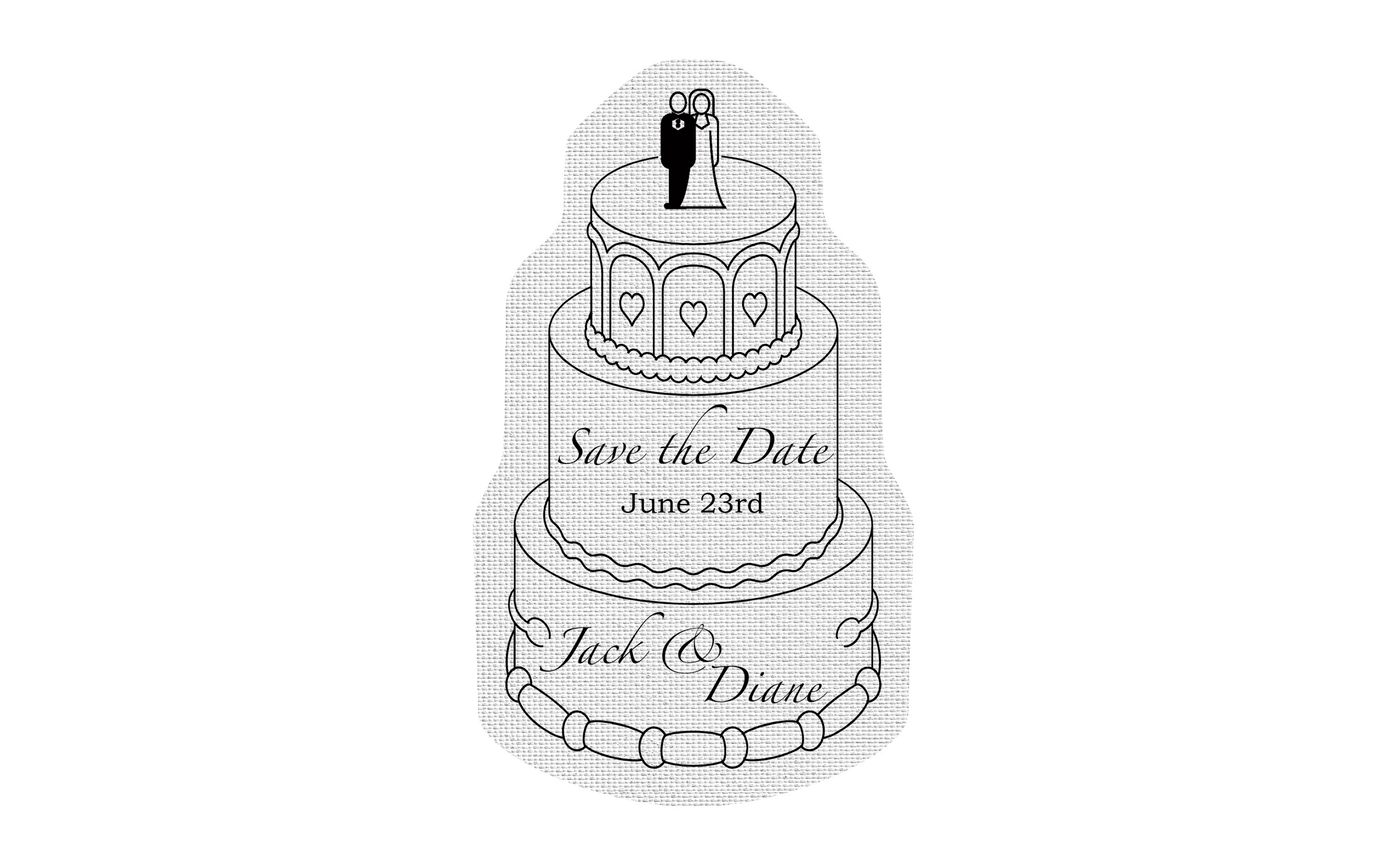 Picture of 5" Standard Rubber Wedding Cake Rubber Jar Opener