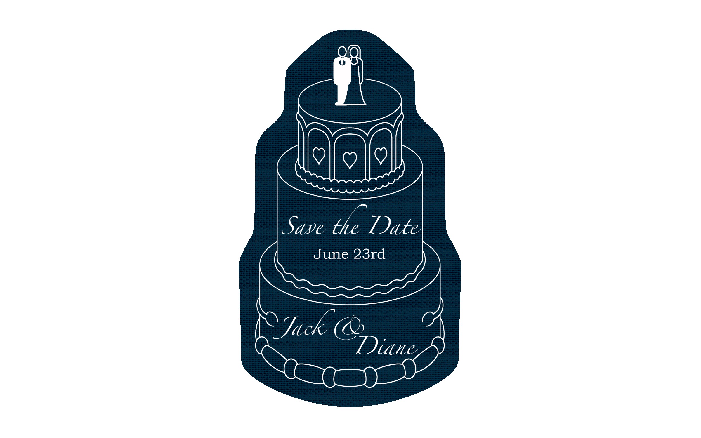 Picture of 5" Standard Rubber Wedding Cake Rubber Jar Opener