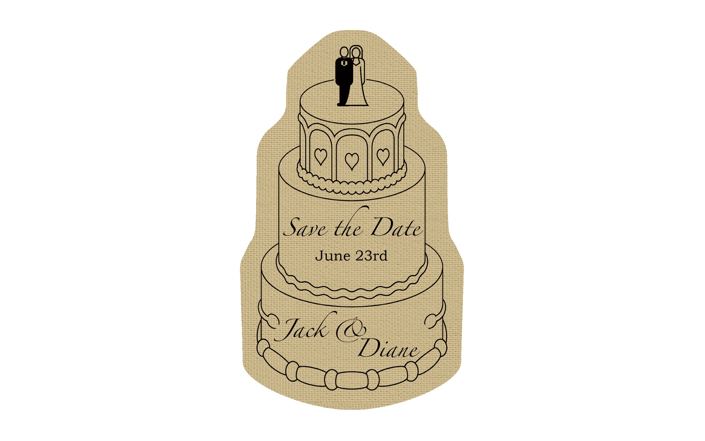 Picture of 5" Standard Rubber Wedding Cake Rubber Jar Opener