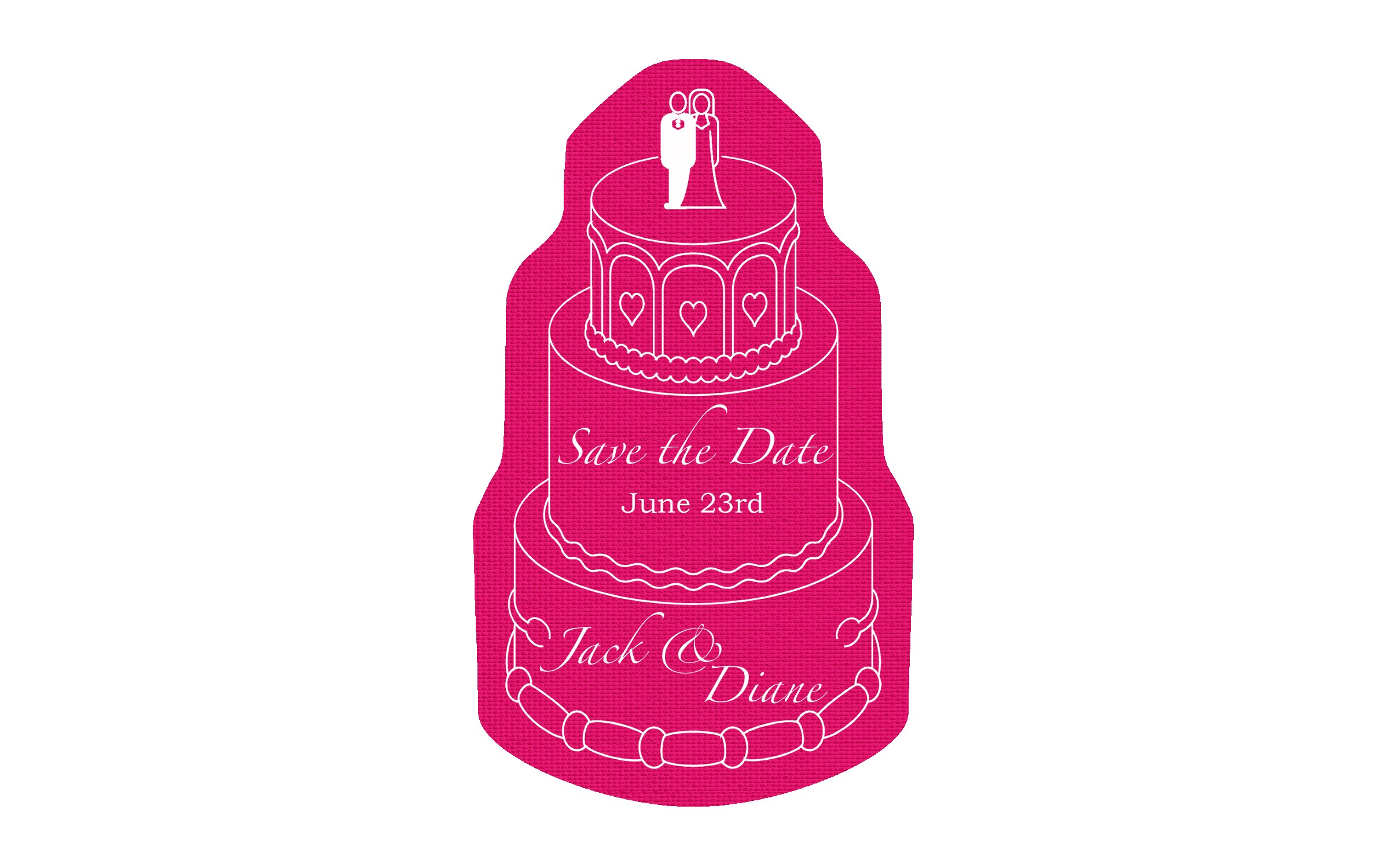 Picture of 5" Standard Rubber Wedding Cake Rubber Jar Opener