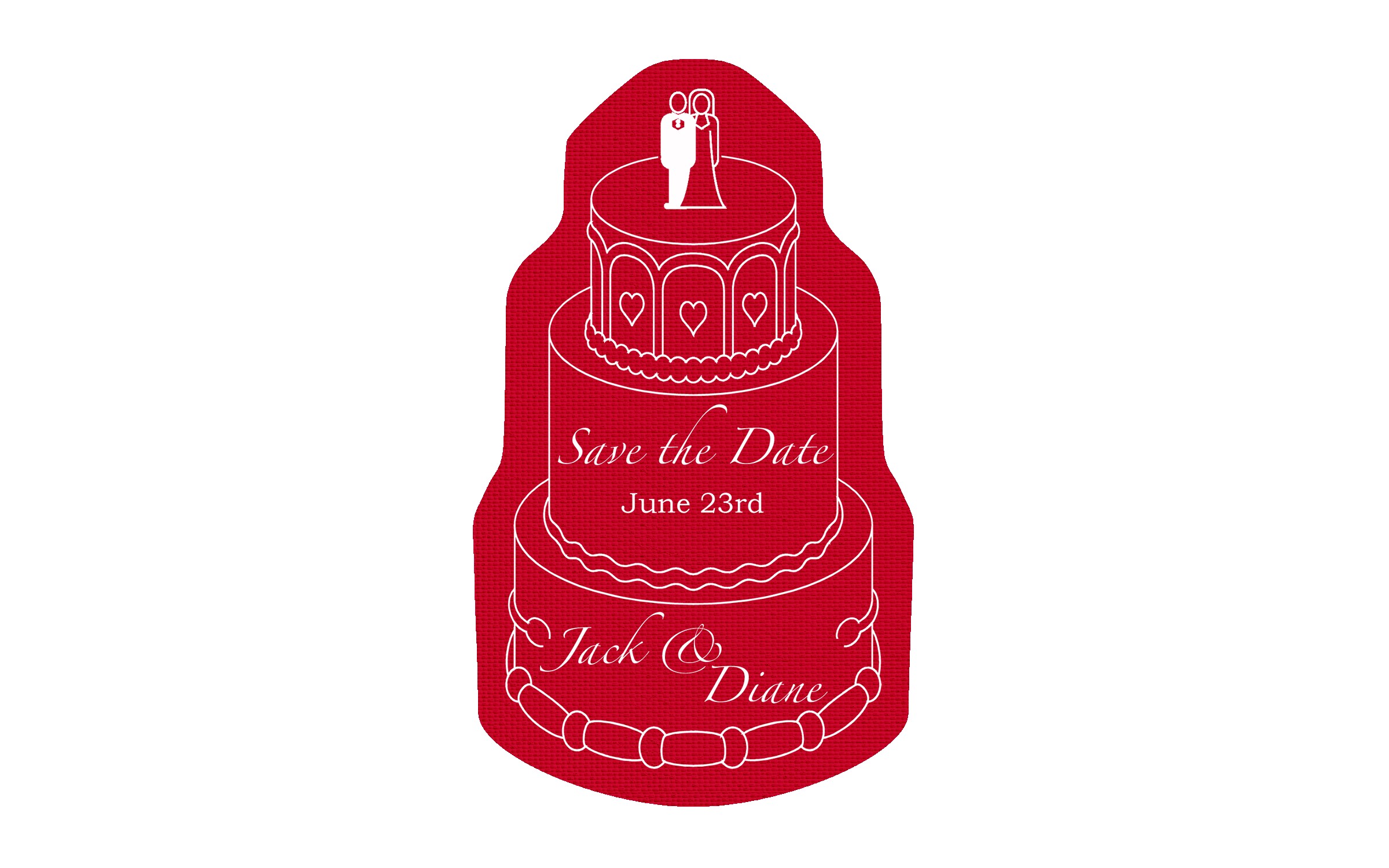 Picture of 5" Standard Rubber Wedding Cake Rubber Jar Opener