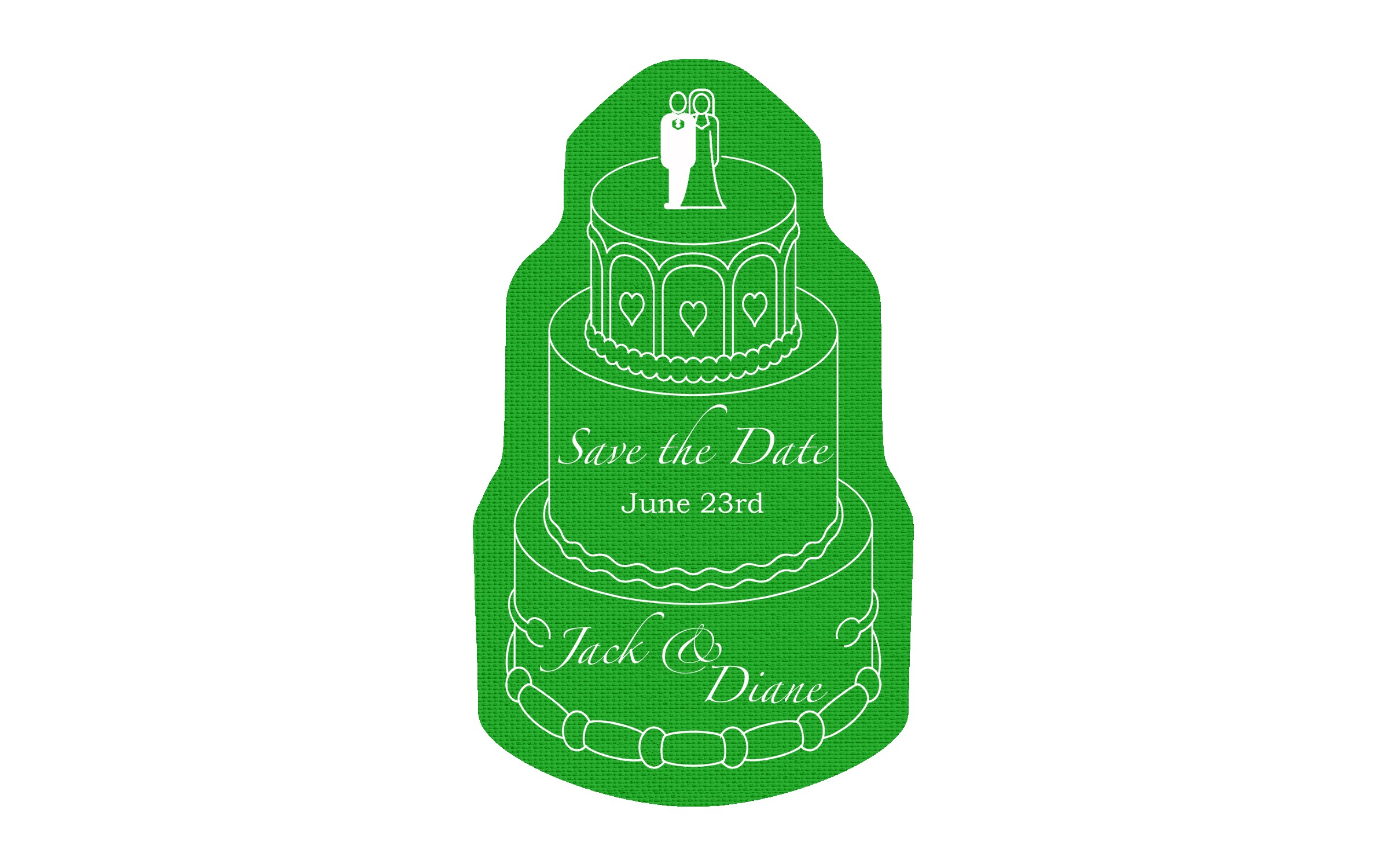 Picture of 5" Standard Rubber Wedding Cake Rubber Jar Opener