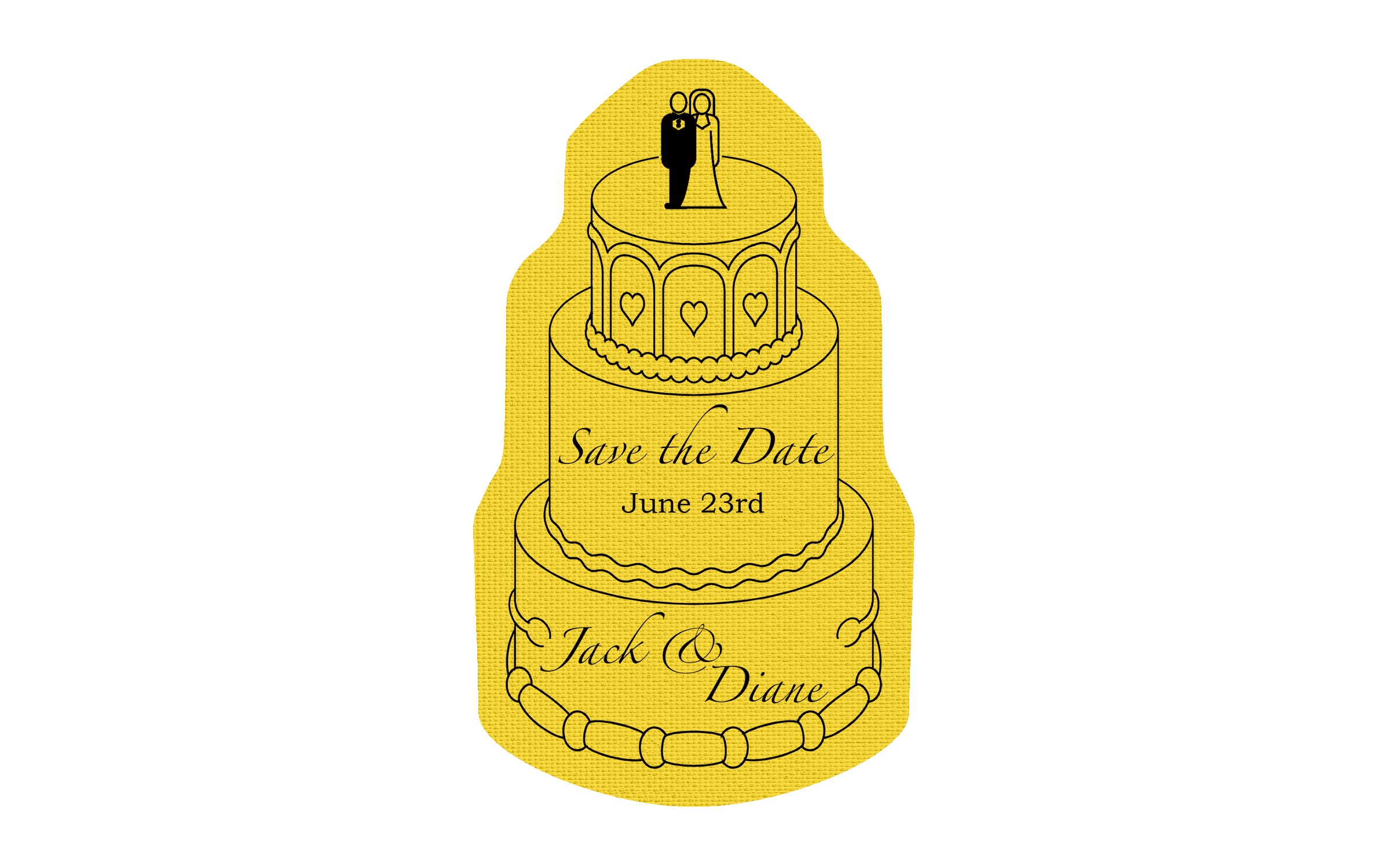 Picture of 5" Standard Rubber Wedding Cake Rubber Jar Opener