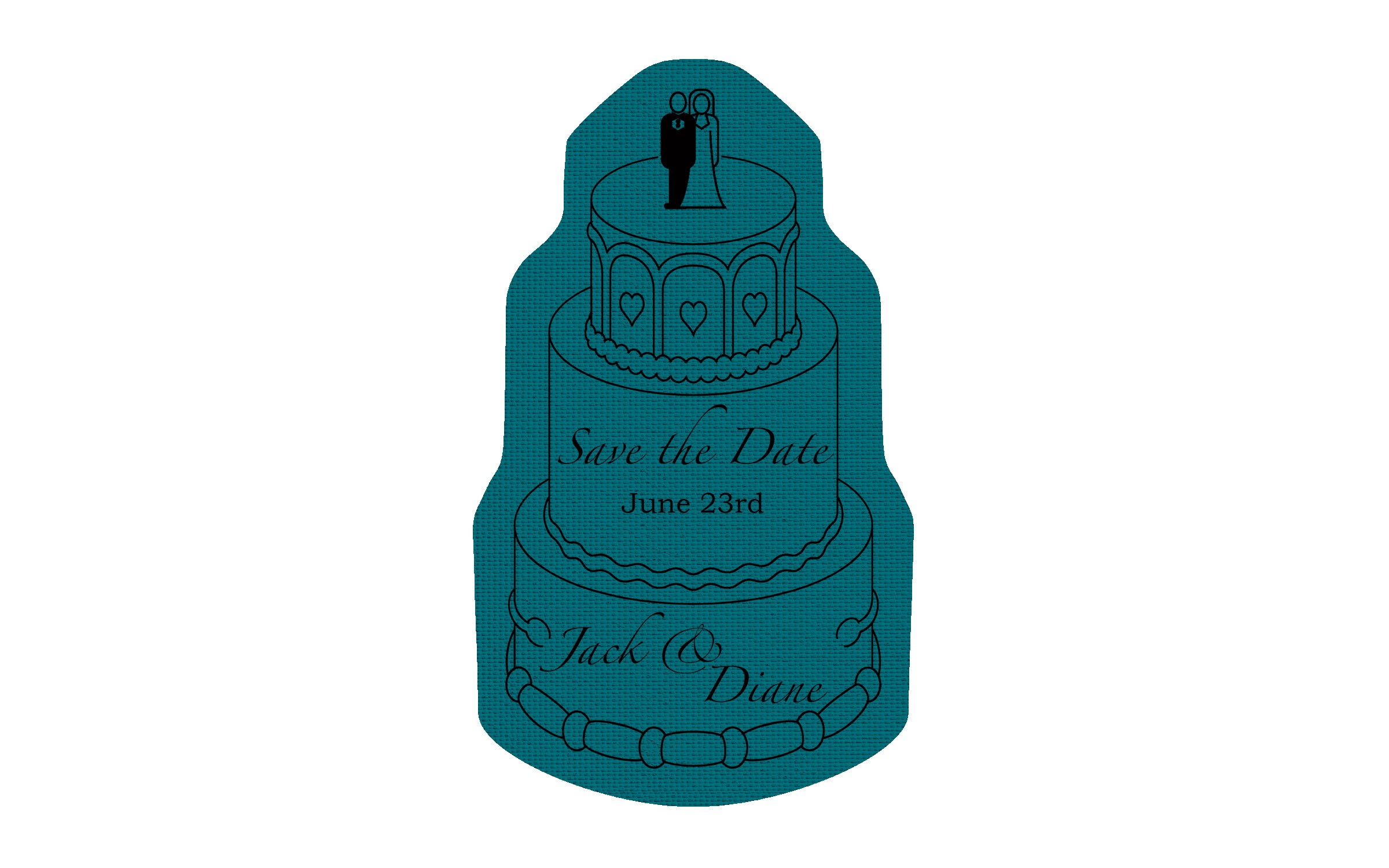 Picture of 5" Standard Rubber Wedding Cake Rubber Jar Opener