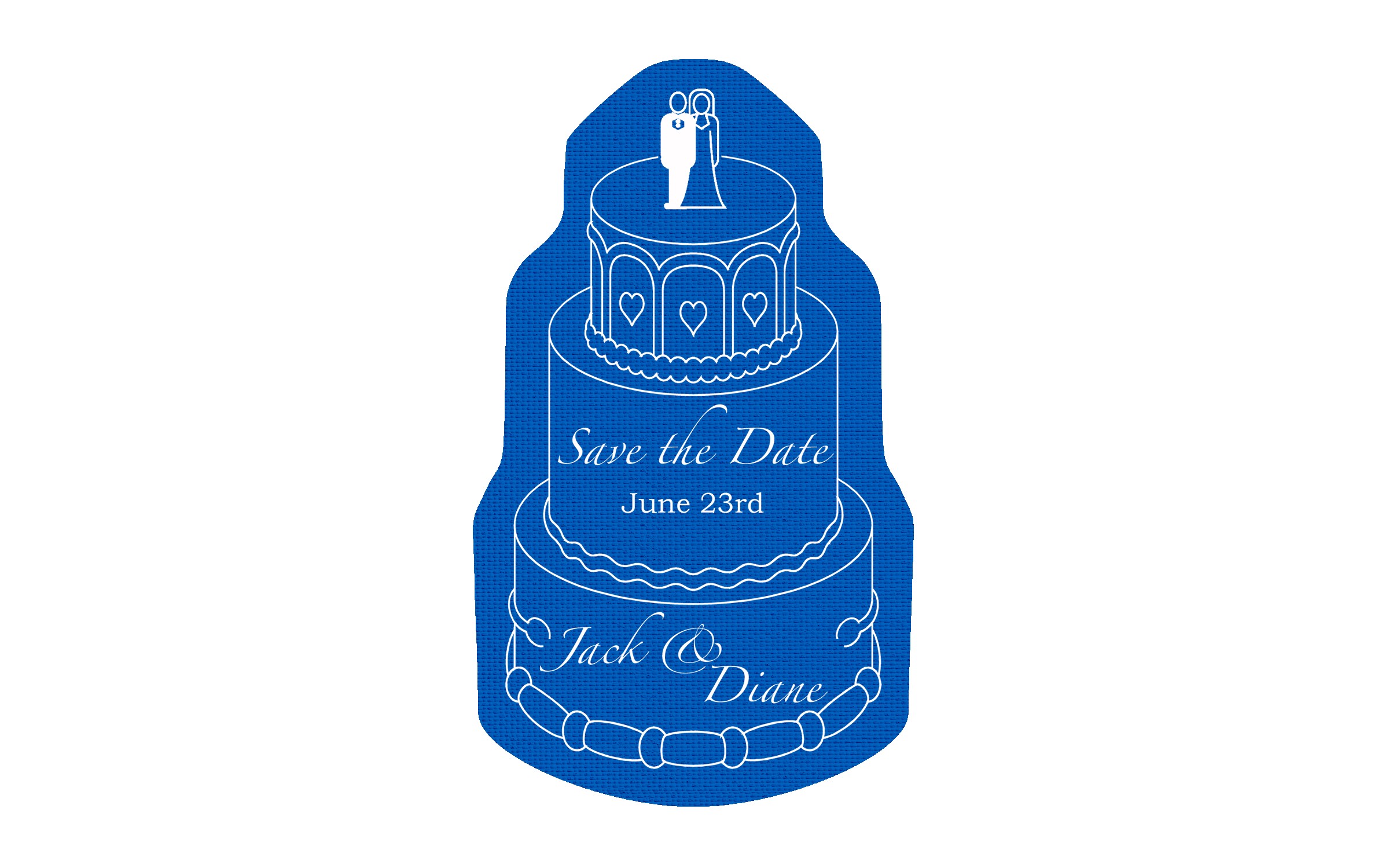Picture of 5" Standard Rubber Wedding Cake Rubber Jar Opener
