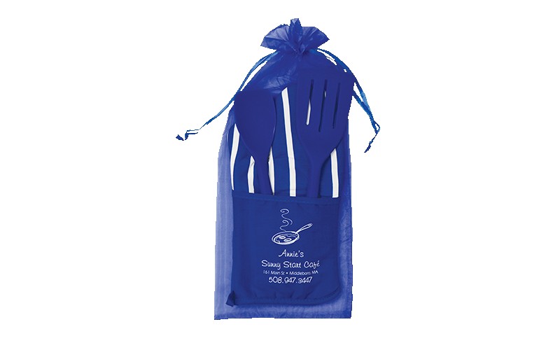 Picture of Chef's Therma-Grip Striped Oven Mitt Silicone Spoon & Spatula Combo