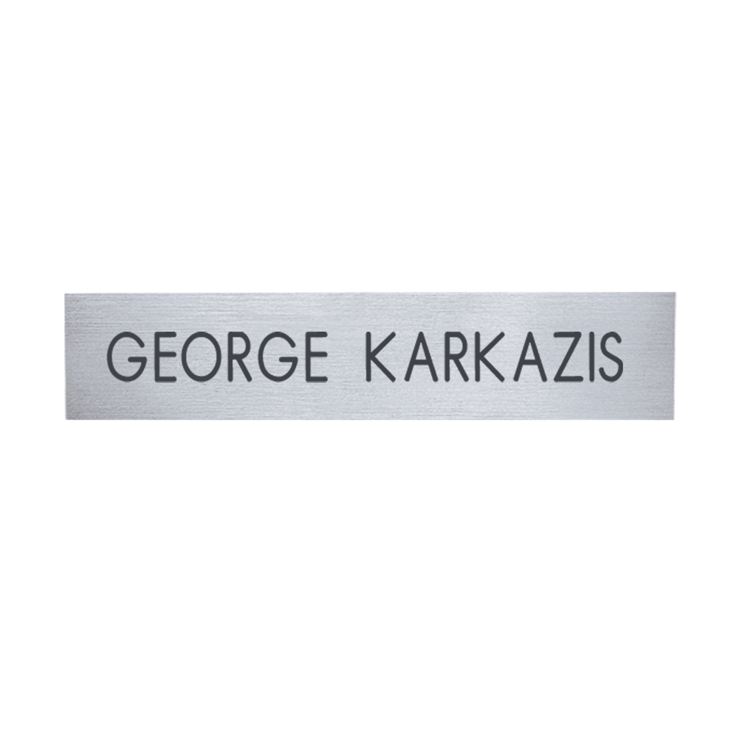 Picture of 2-Ply Plastic Desk & Wall Name Plate Engraved Only: 10" x 2"