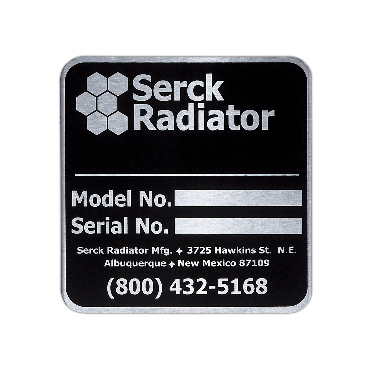 Picture of Metal Plates & Signage: 9-12 sq. in.