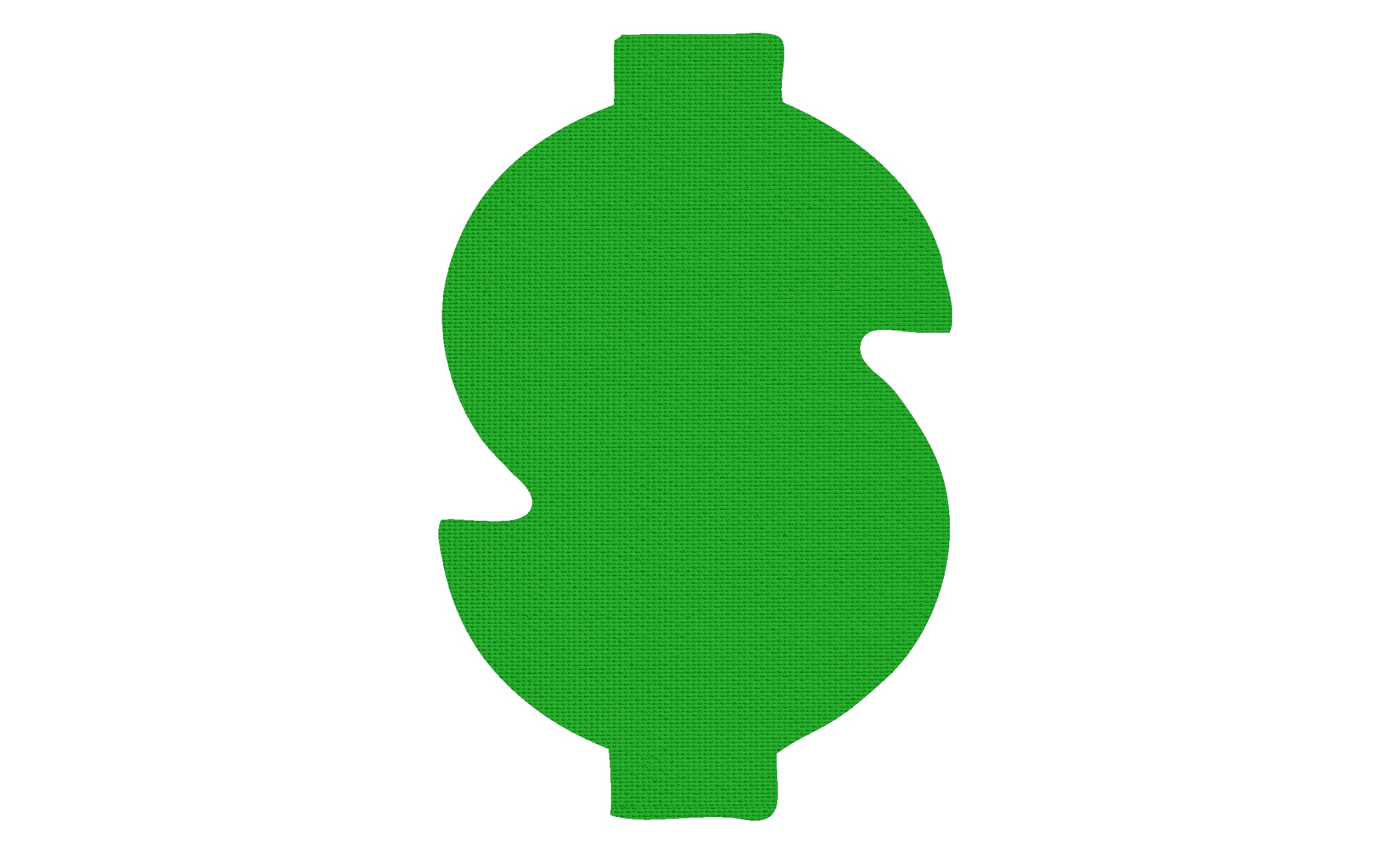 Picture of 5" Standard Vinyl Dollar Sign Jar Opener