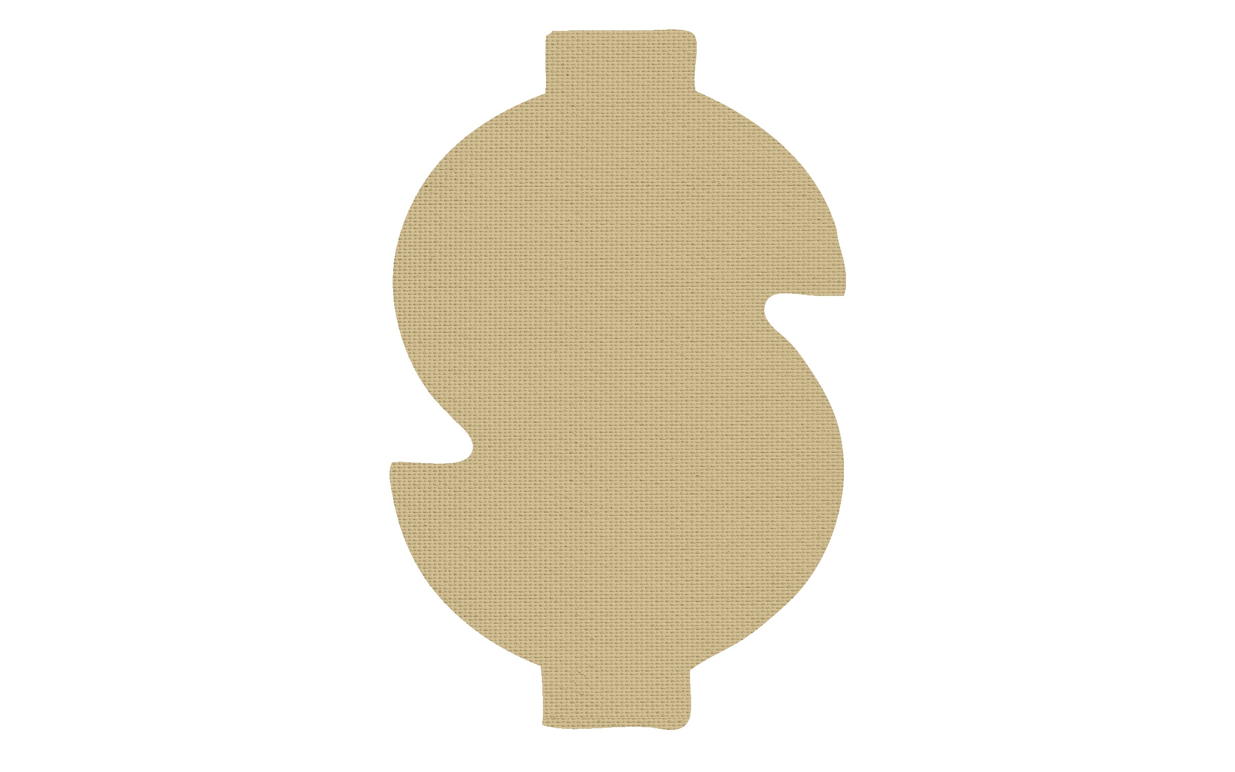 Picture of 5" Standard Vinyl Dollar Sign Jar Opener