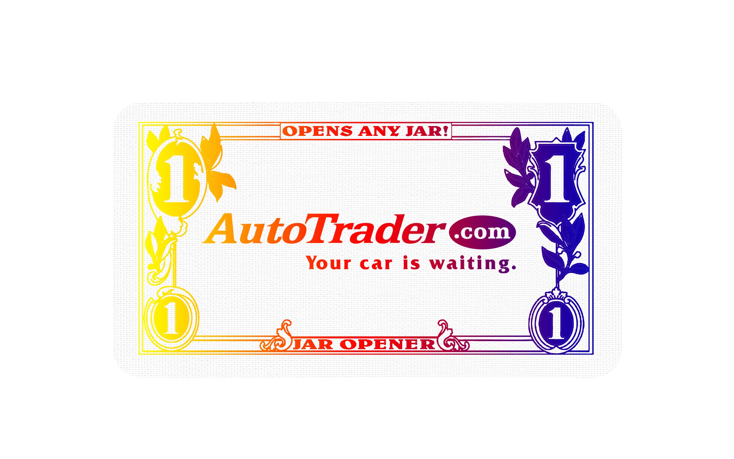 Picture of 6" Jumbo/King Vinyl Dollar Bill Jar Opener