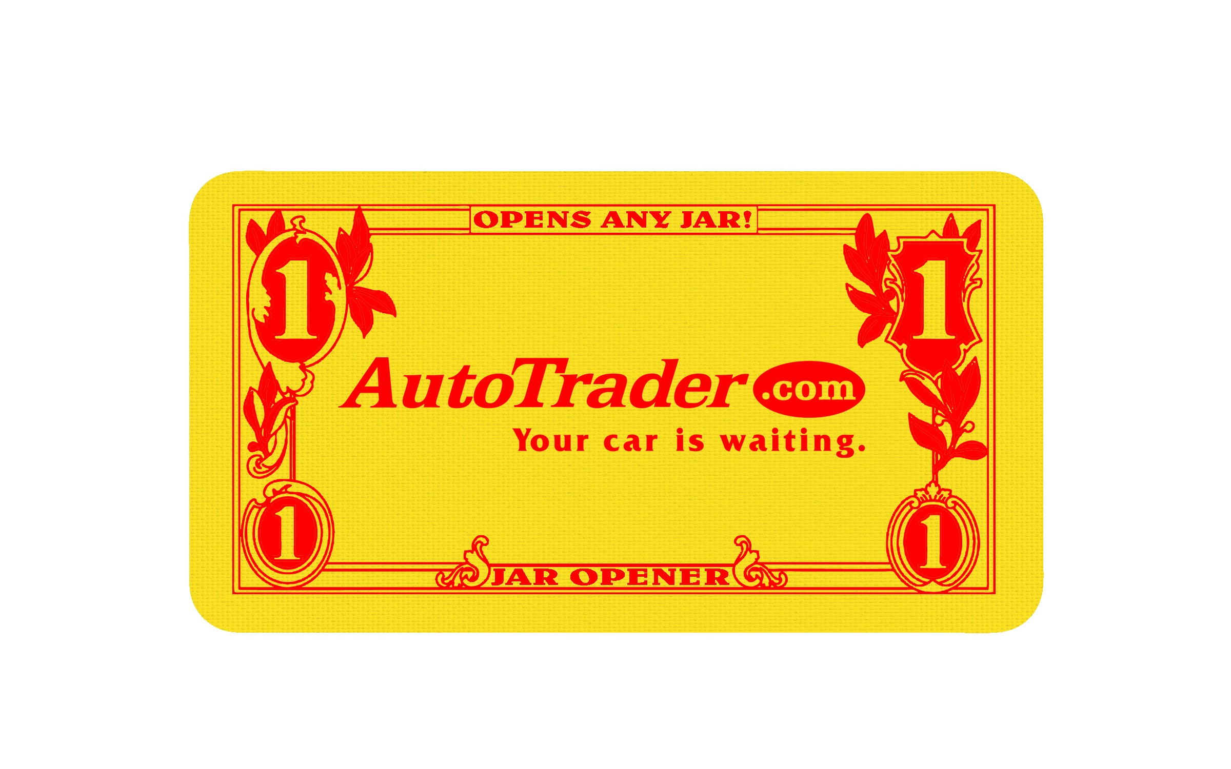 Picture of 6" Jumbo/King Vinyl Dollar Bill Jar Opener
