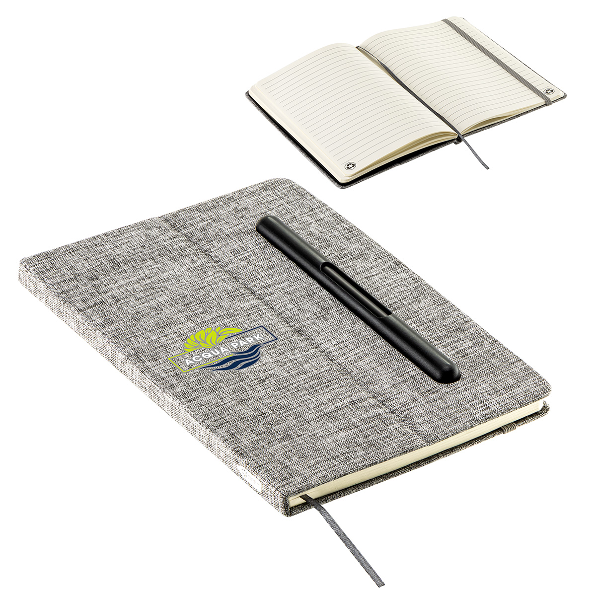 Picture of Boardroom Hardcover Journal with Built-In Phone Stand and Pen