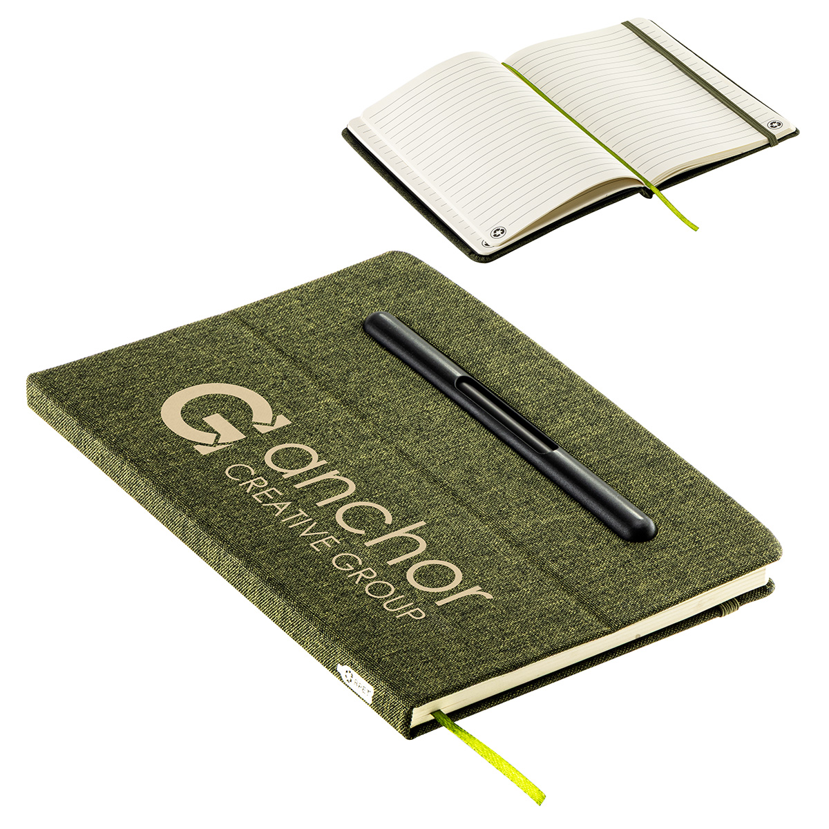 Picture of Boardroom Hardcover Journal with Built-In Phone Stand and Pen