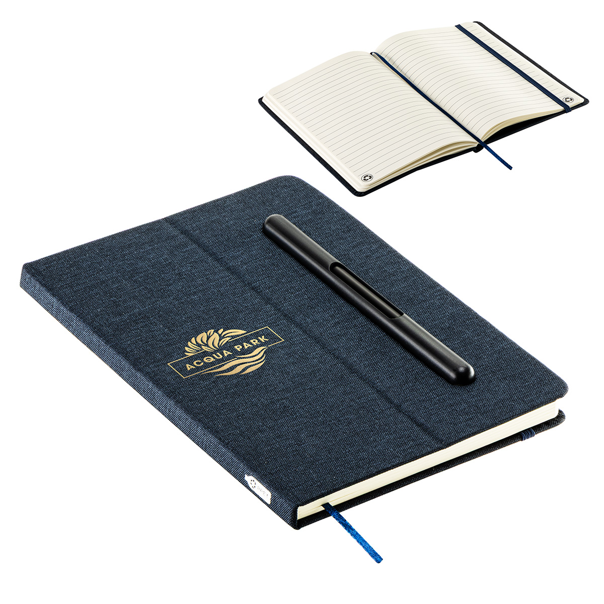 Picture of Boardroom Hardcover Journal with Built-In Phone Stand and Pen