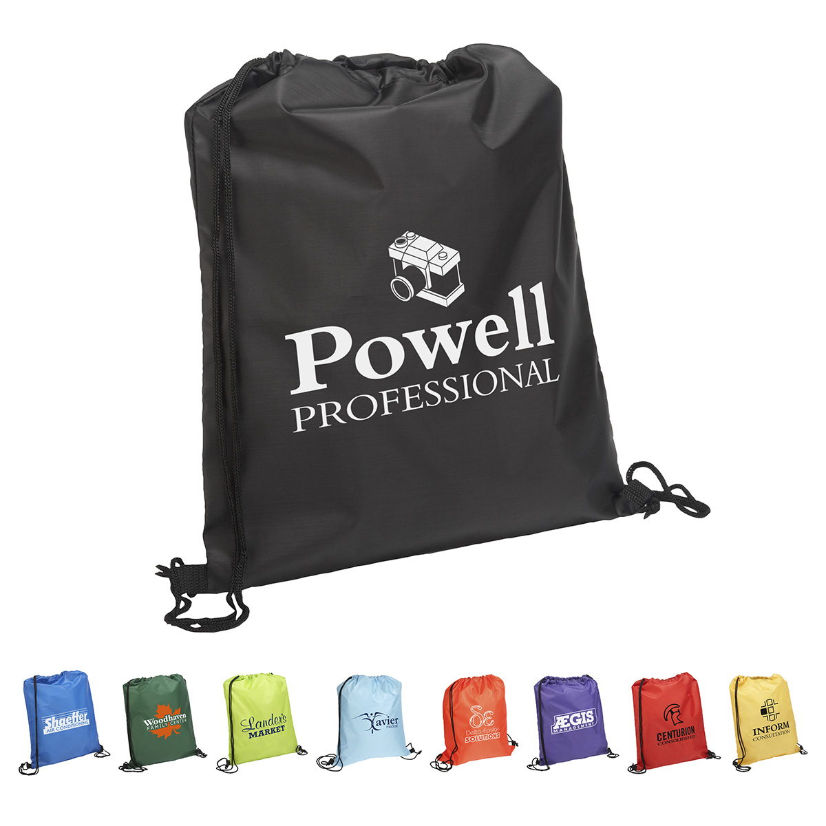 Picture of Quick Sling Polyester Budget Drawstring Bag