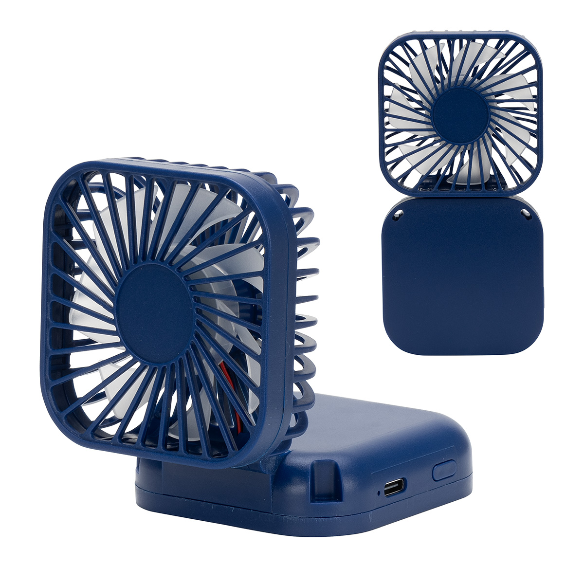 Picture of Whirlwind Mini Folding Rechargeable Fan with Lanyard