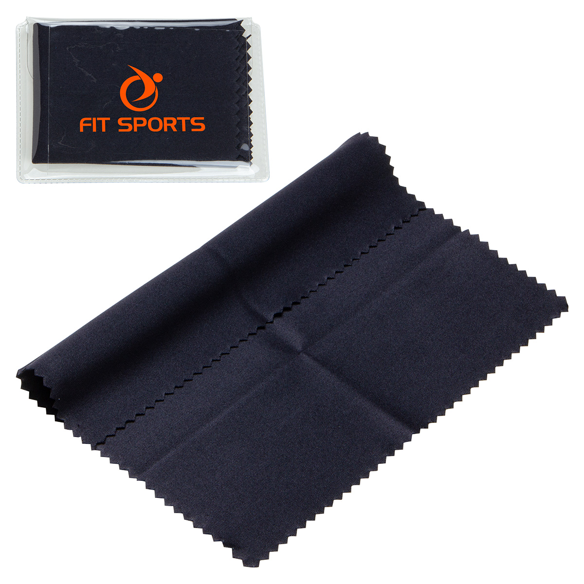 Picture of 6" x 6" 220GSM Microfiber Cleaning Cloth in Clear PVC Case