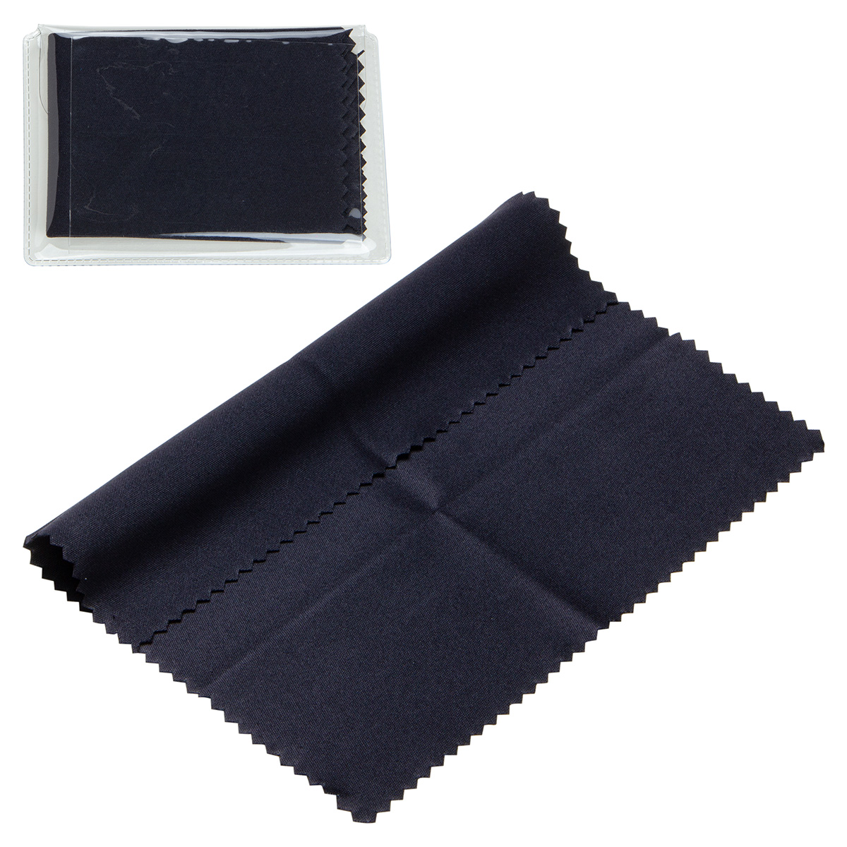 Picture of 6" x 6" 220GSM Microfiber Cleaning Cloth in Clear PVC Case