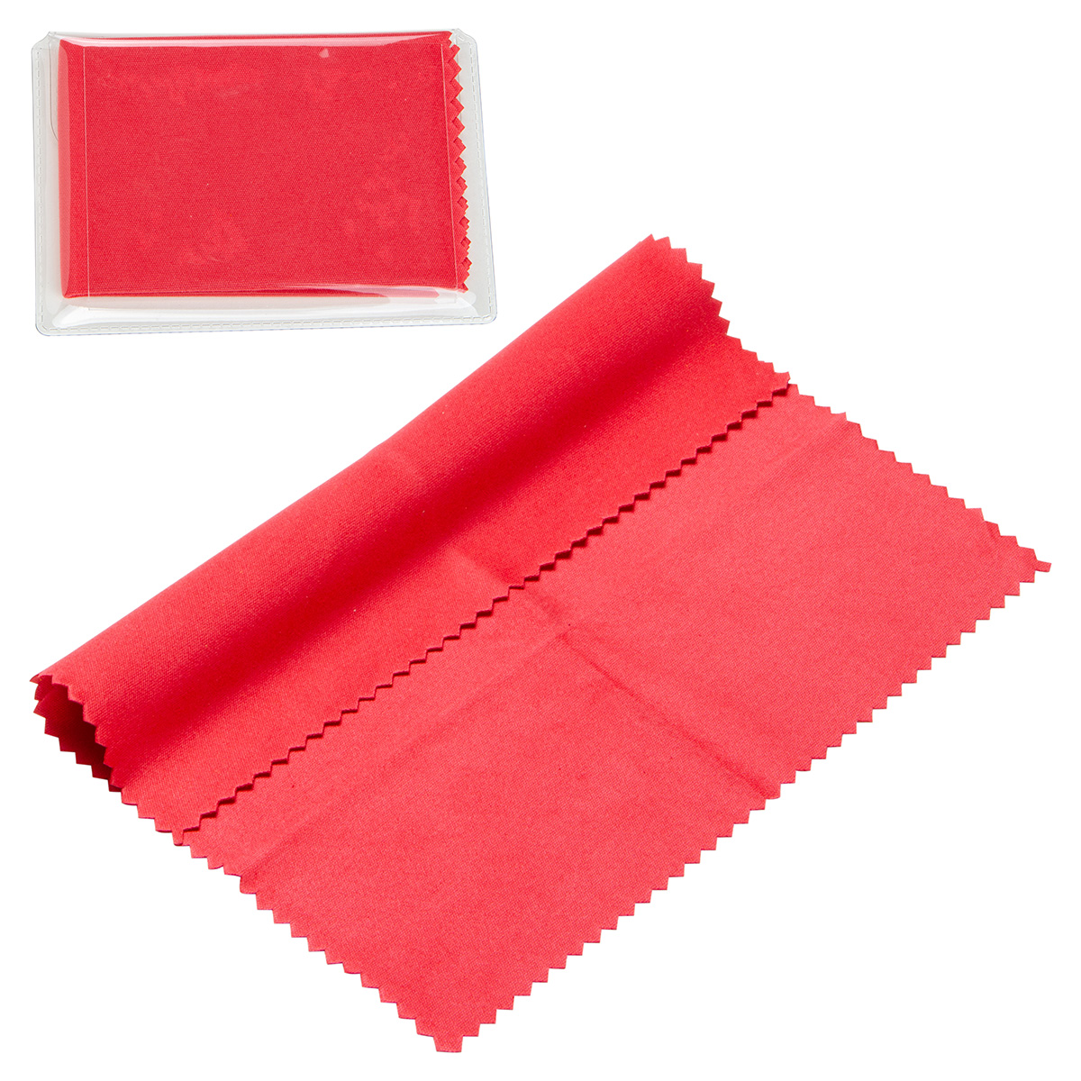 Picture of 6" x 6" 220GSM Microfiber Cleaning Cloth in Clear PVC Case