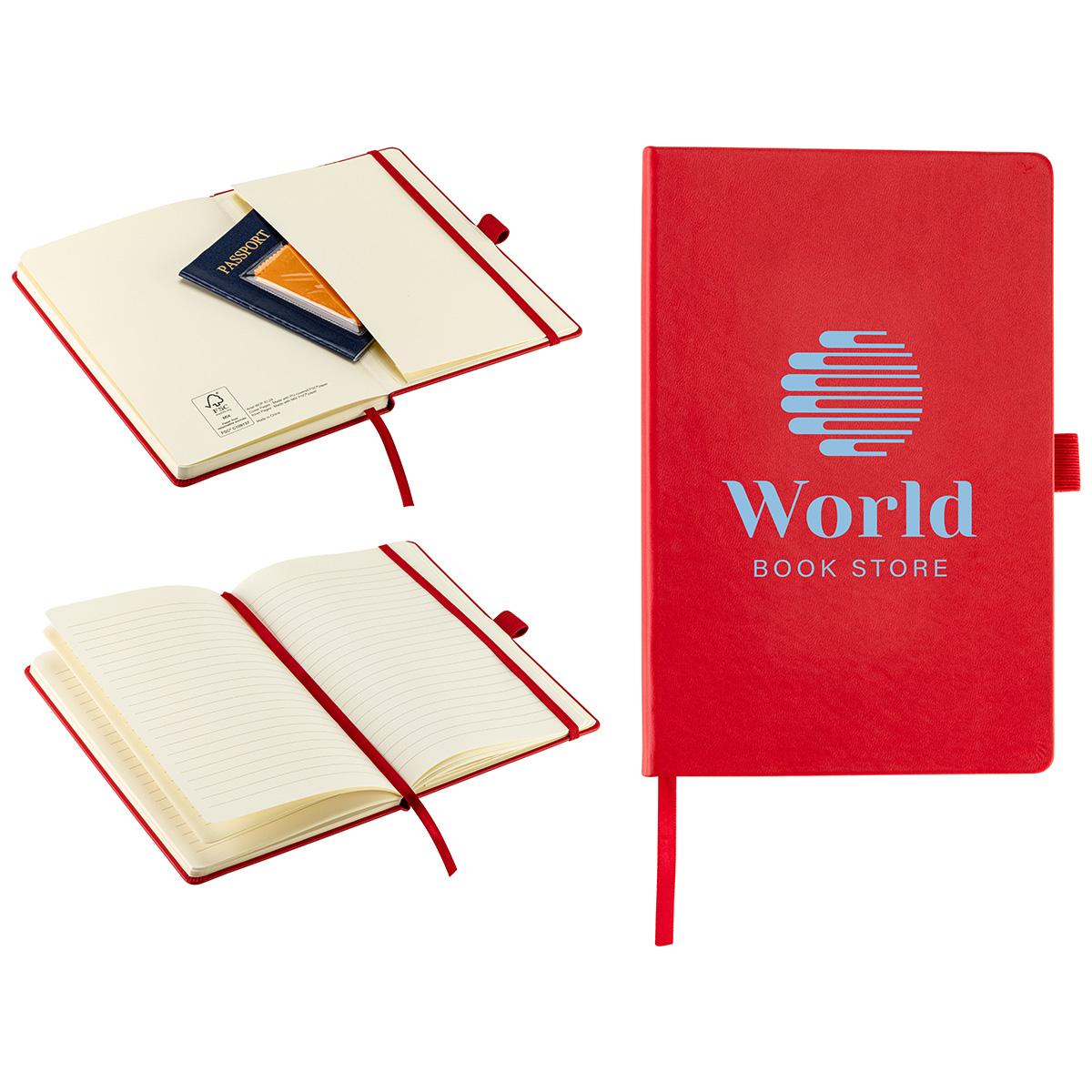 Picture of Elan Hardcover Journal with Pen Loop and Inner Pocket