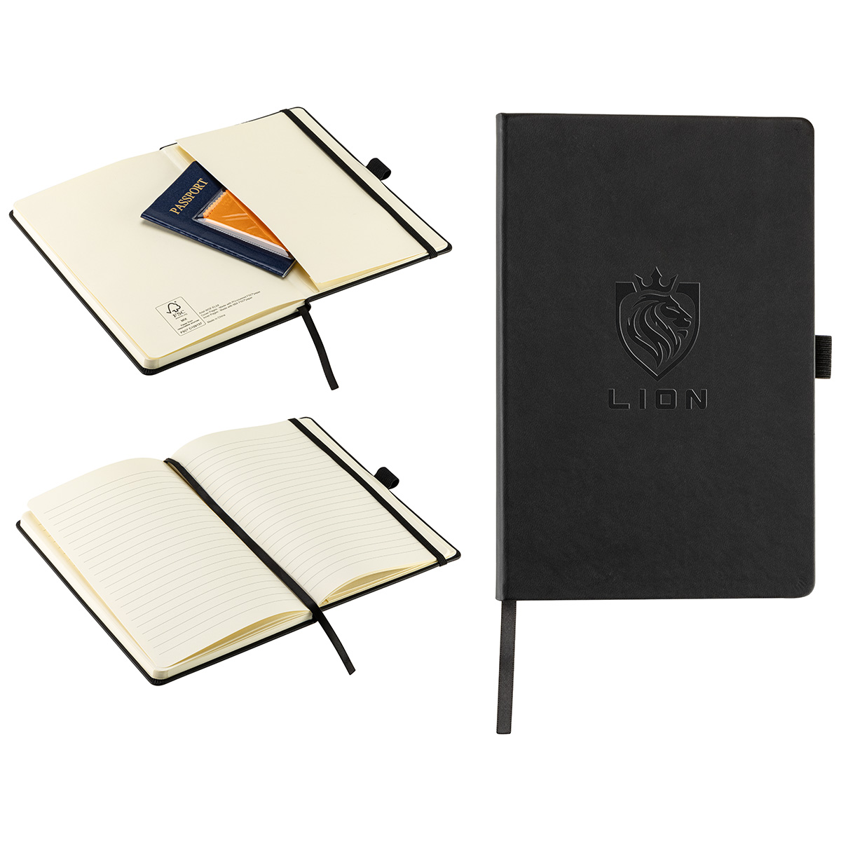 Picture of Elan Hardcover Journal with Pen Loop and Inner Pocket