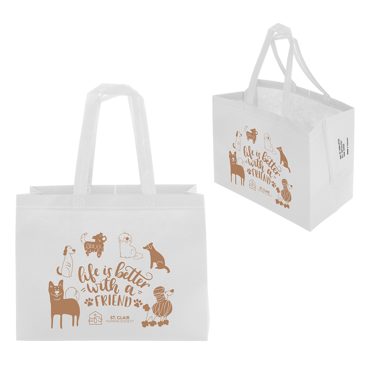 Picture of Kingston 80GSM Recycled Non-Woven Polypropylene Heat-Sealed Tote