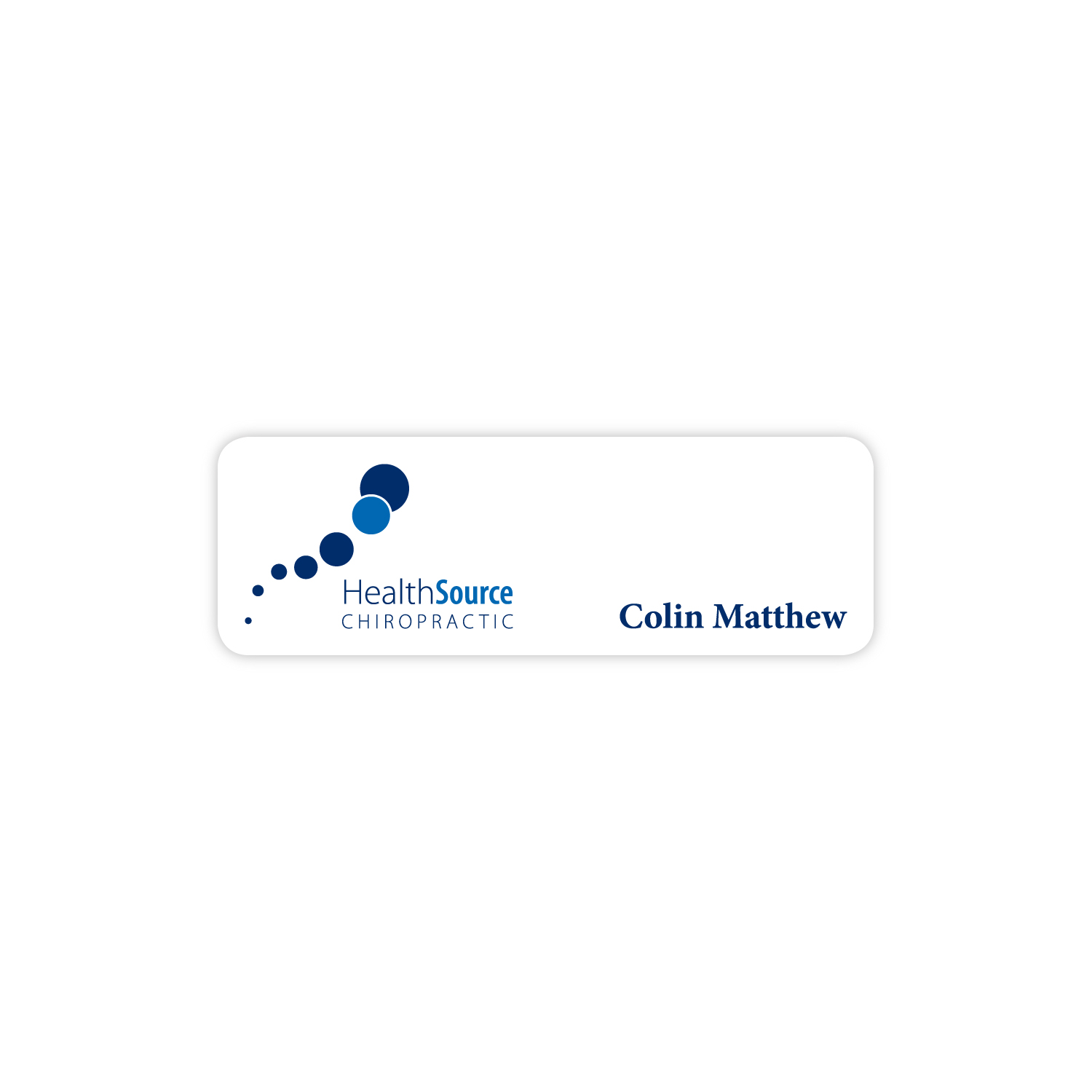 Picture of Aspen Metal Standard Name Badge (Standard Size 1" x 3")