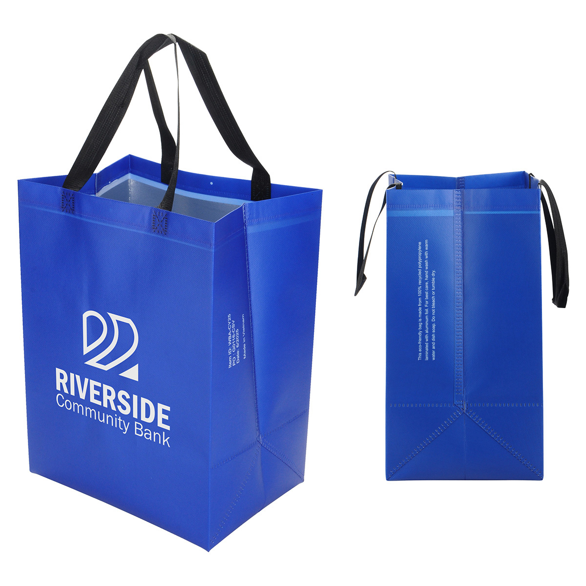 Picture of Calypso 75GSM Recycled Non-Woven Polypropylene Heat-Sealed Insulated Tote