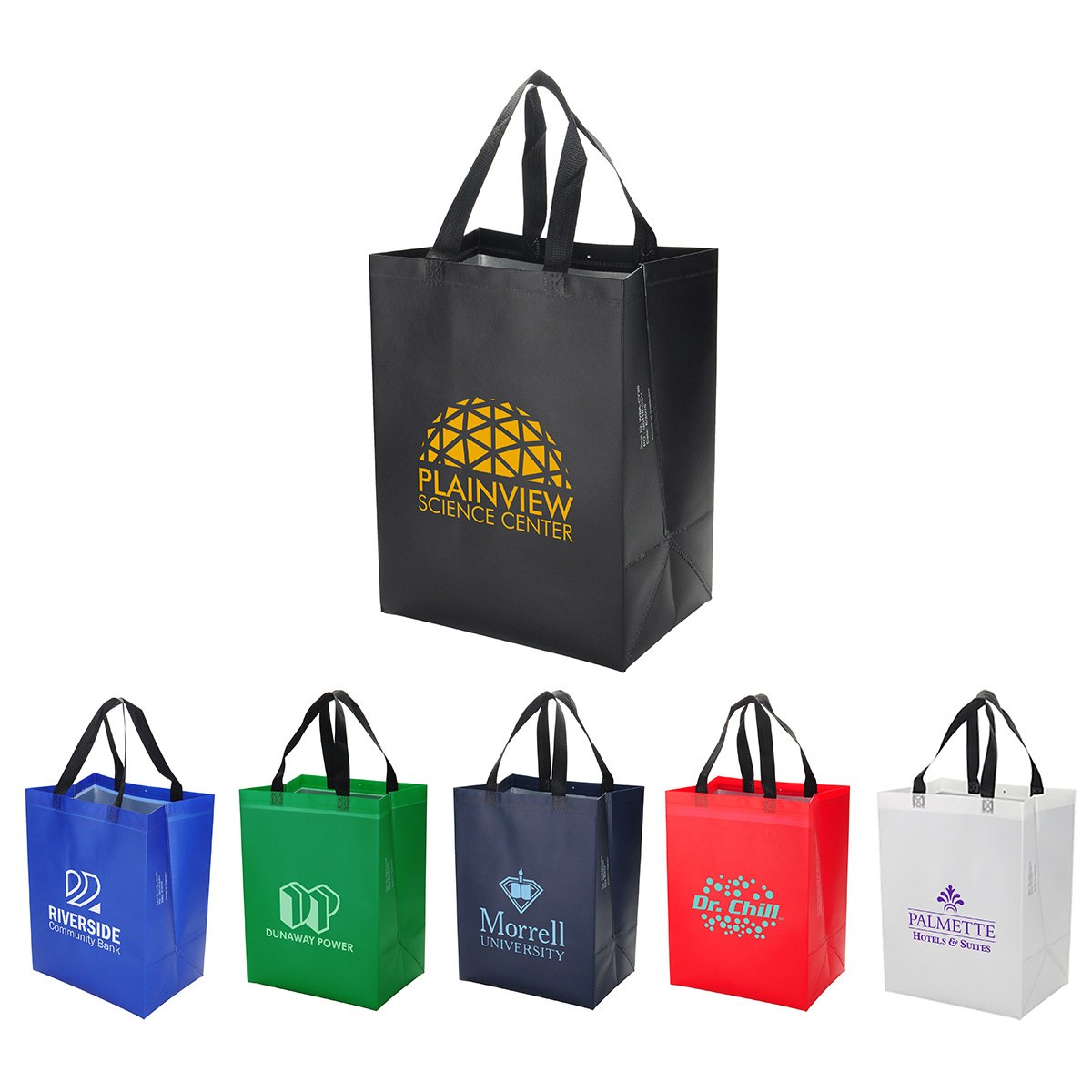Picture of Calypso 75GSM Recycled Non-Woven Polypropylene Heat-Sealed Insulated Tote
