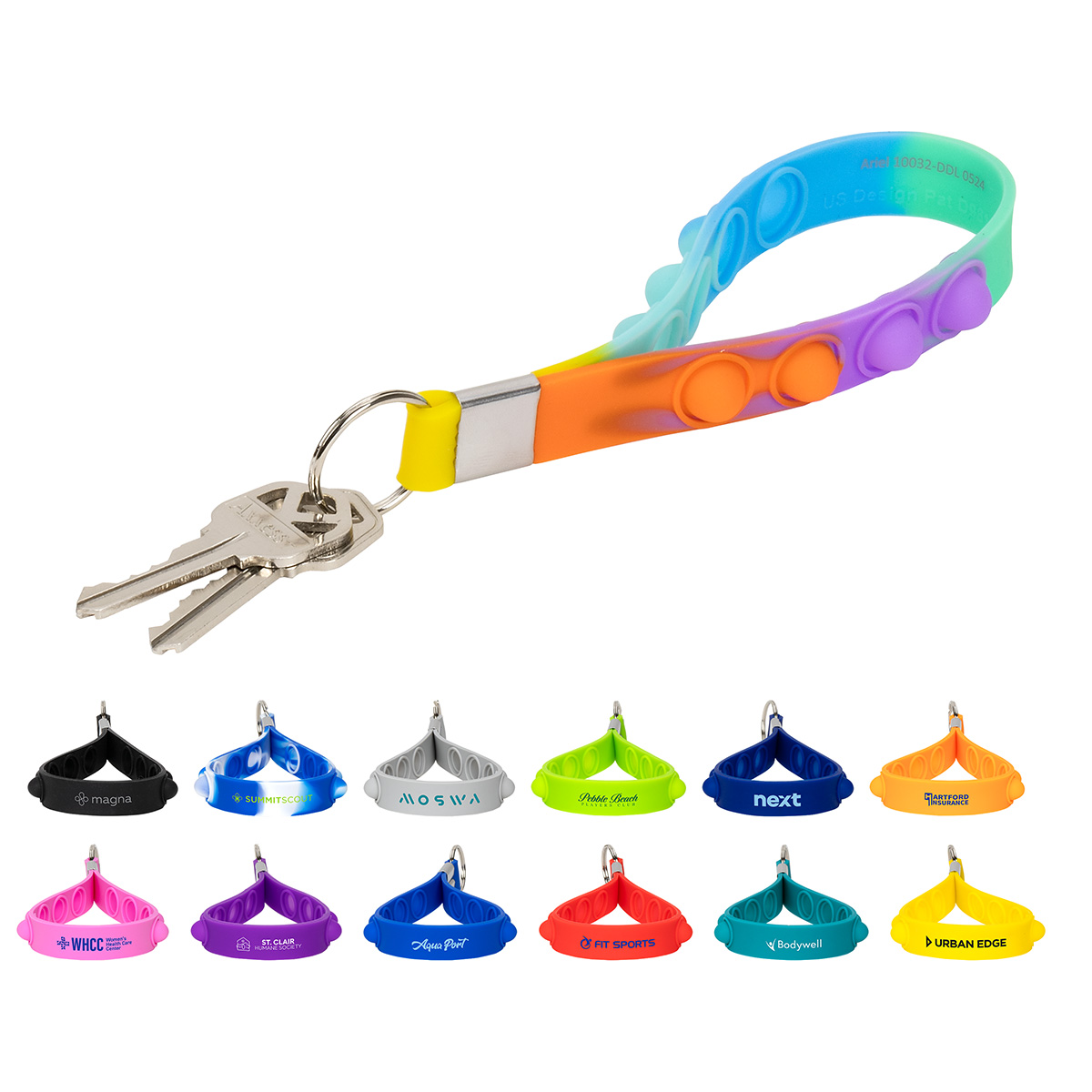 Picture of Push Pop Stress Reliever Keychain