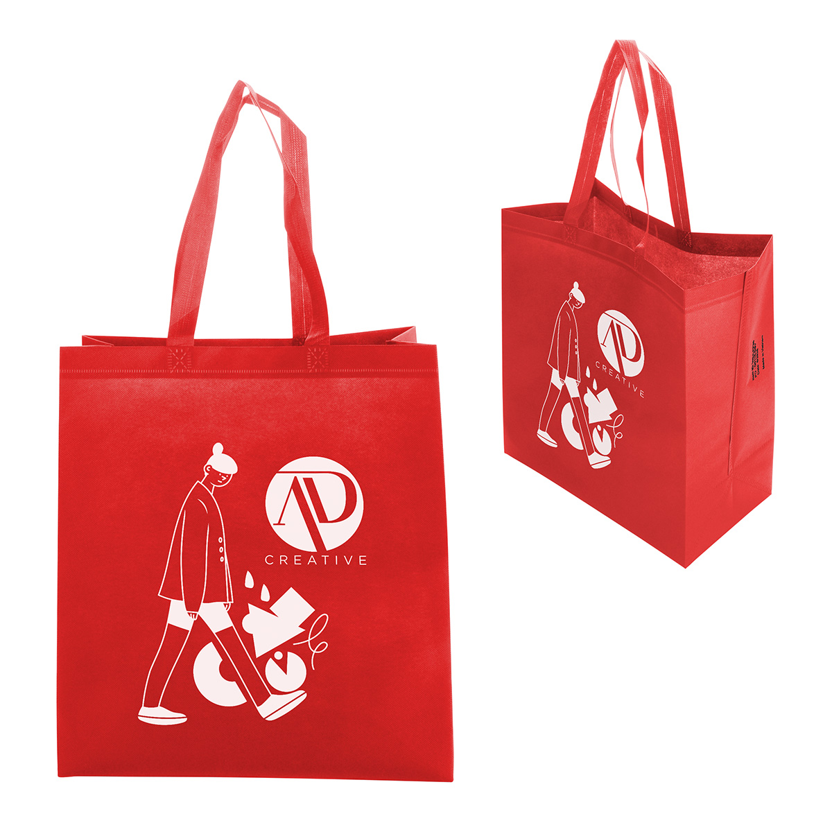 Picture of Freeport 80GSM Recycled Non-Woven Polypropylene Heat-Sealed Tote