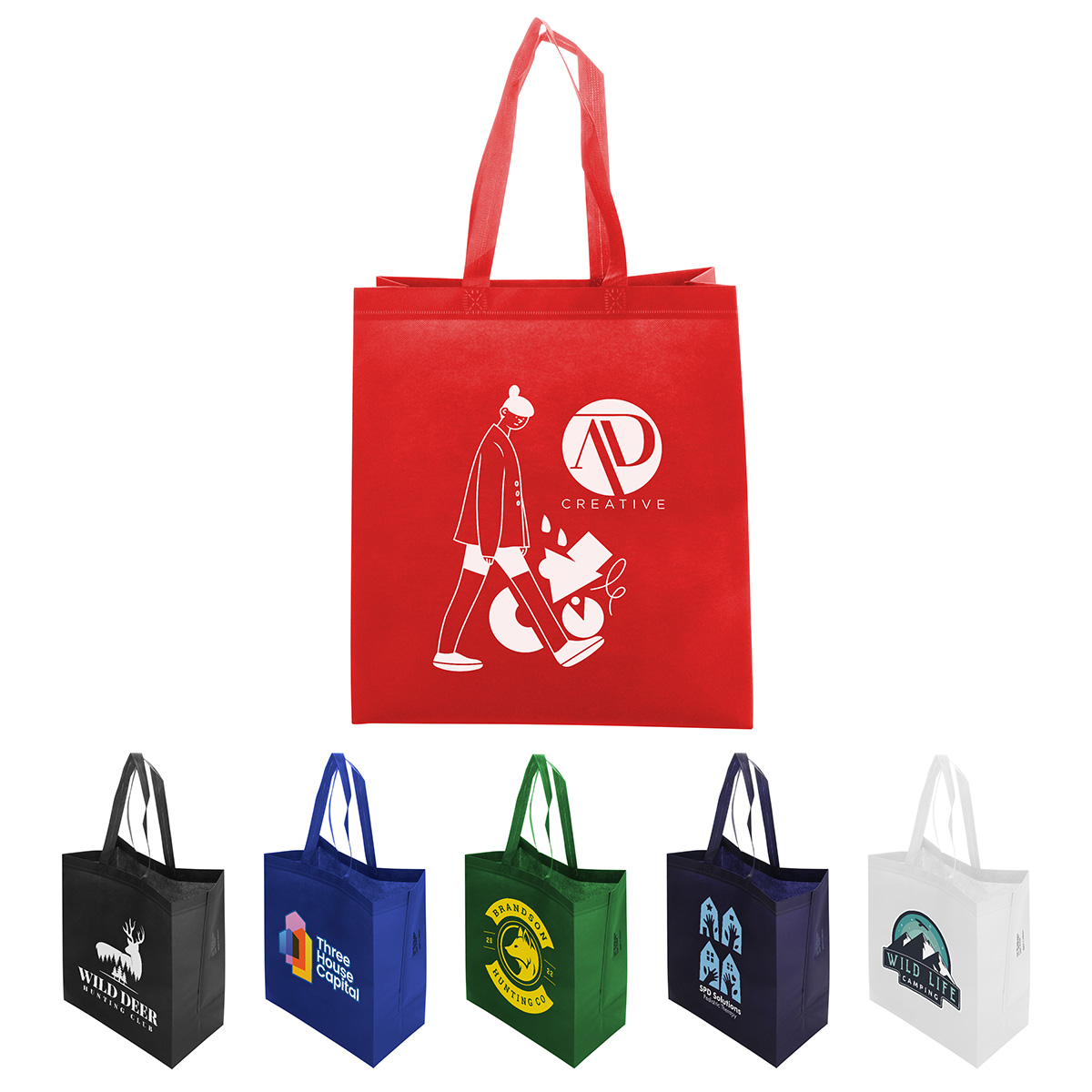 Picture of Freeport 80GSM Recycled Non-Woven Polypropylene Heat-Sealed Tote