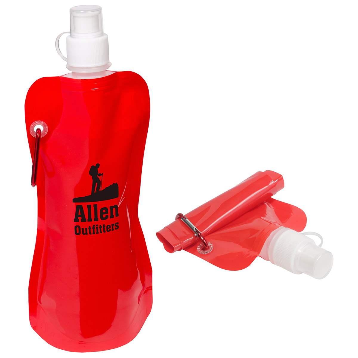 Picture of Flex Foldable 16 oz Water Bottle with Carabiner