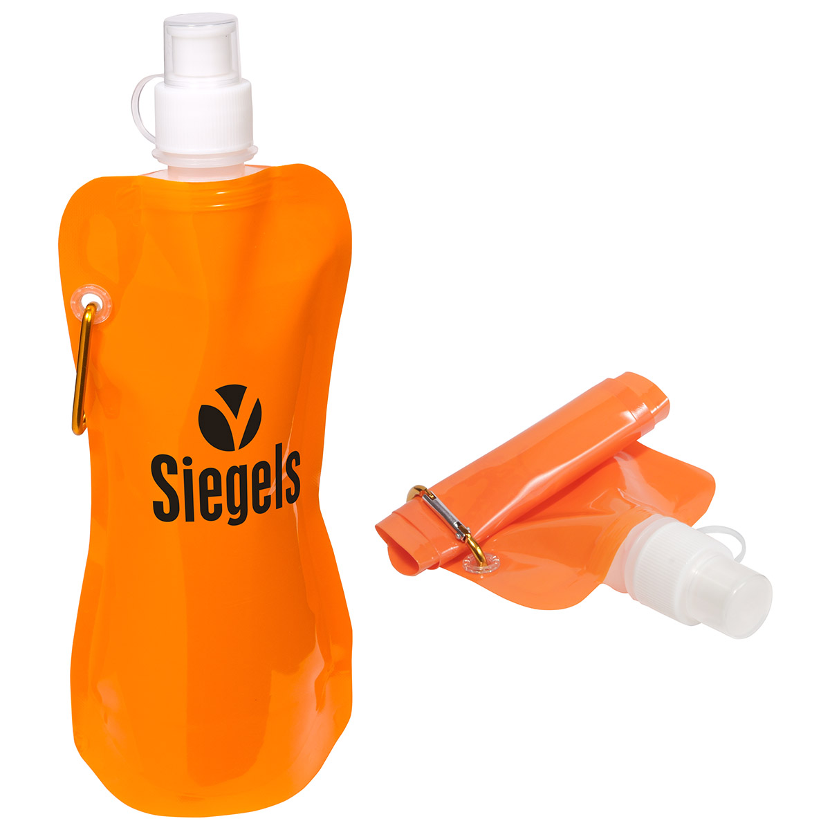 Picture of Flex Foldable 16 oz Water Bottle with Carabiner