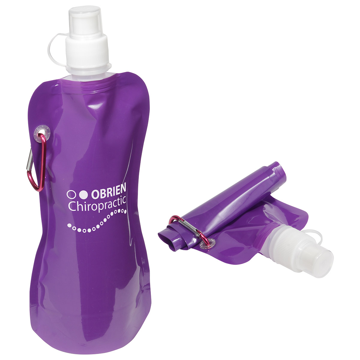 Picture of Flex Foldable 16 oz Water Bottle with Carabiner