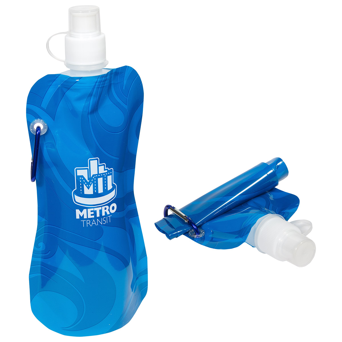 Picture of Flex Foldable 16 oz Water Bottle with Carabiner
