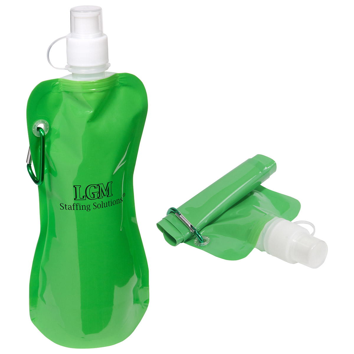 Picture of Flex Foldable 16 oz Water Bottle with Carabiner