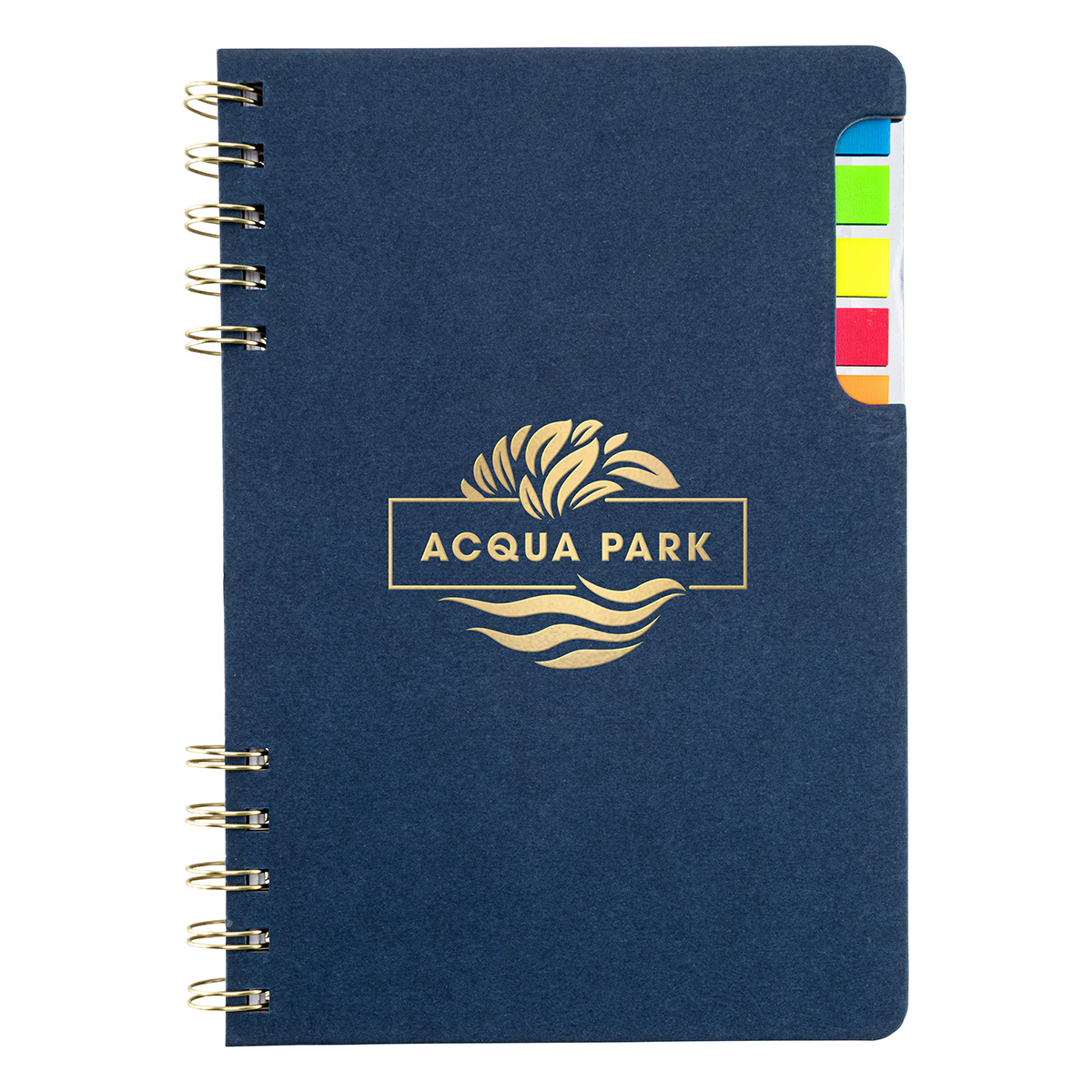 Picture of Praxis Recycled Spiral Notebook with Sticky Flags