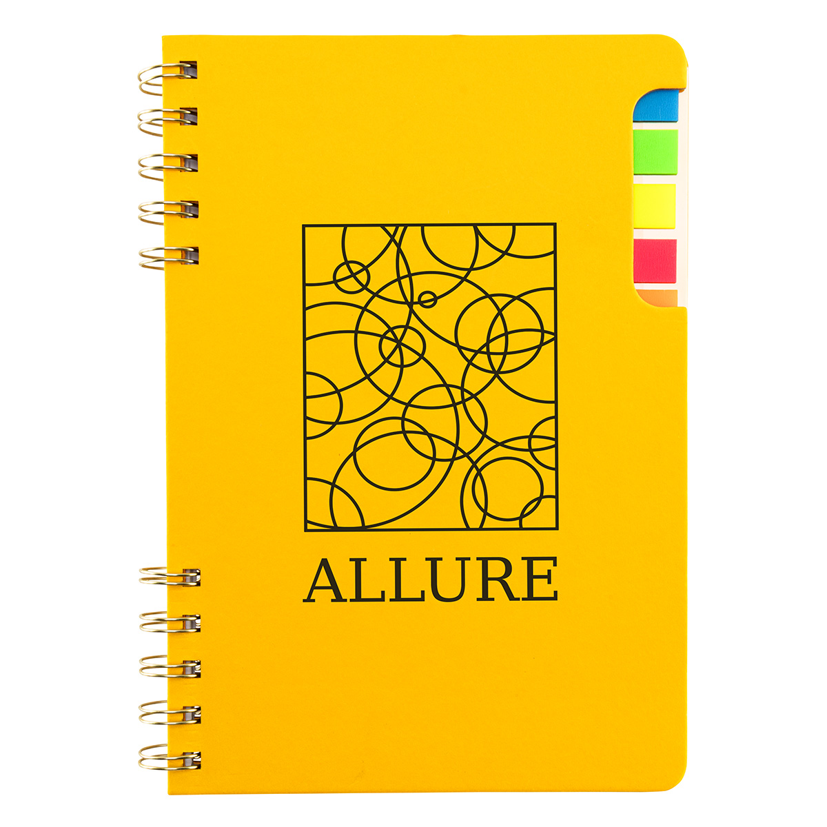Picture of Praxis Recycled Spiral Notebook with Sticky Flags