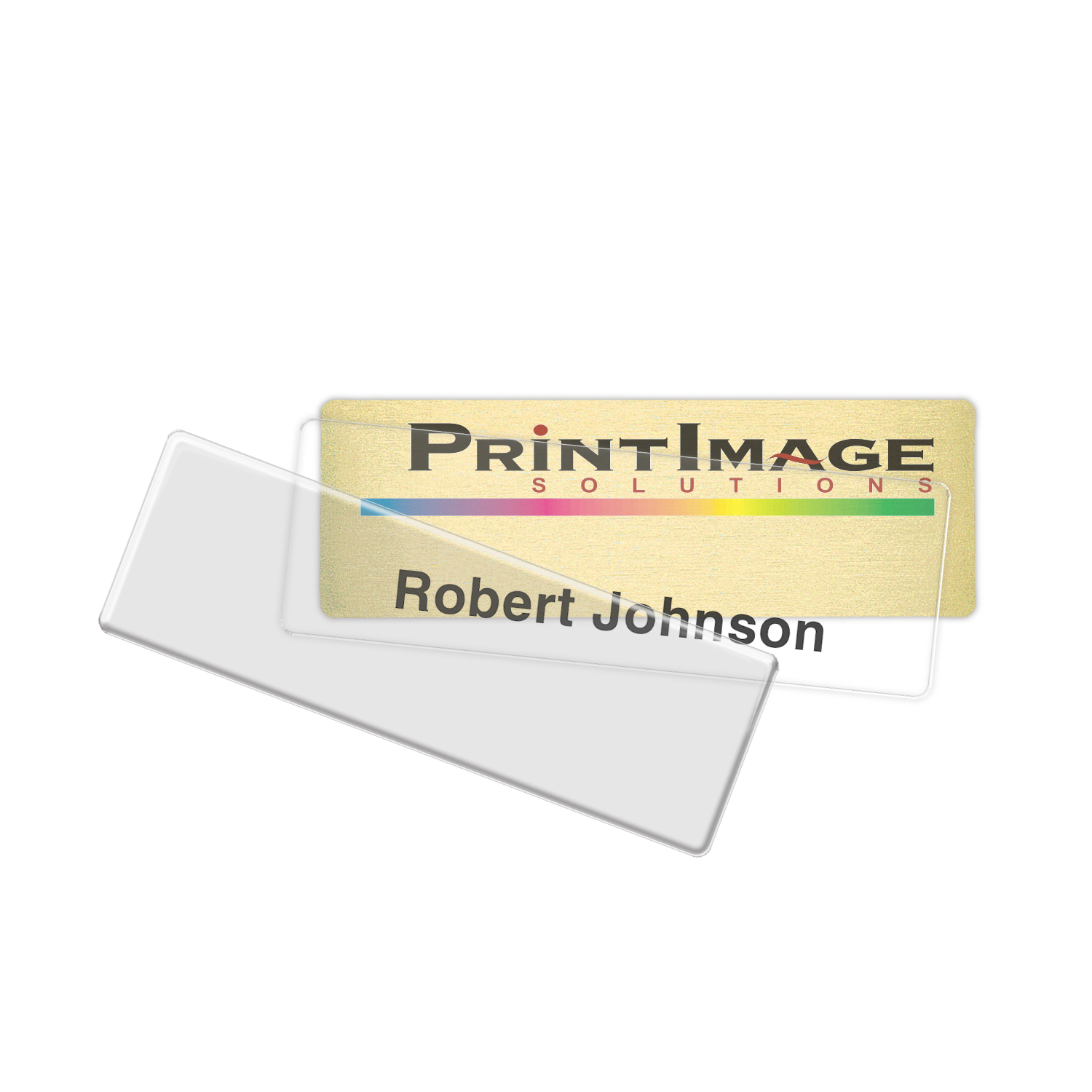 Picture of Complete Click-It Reusable Name Badge (Standard Size 1" x 3")