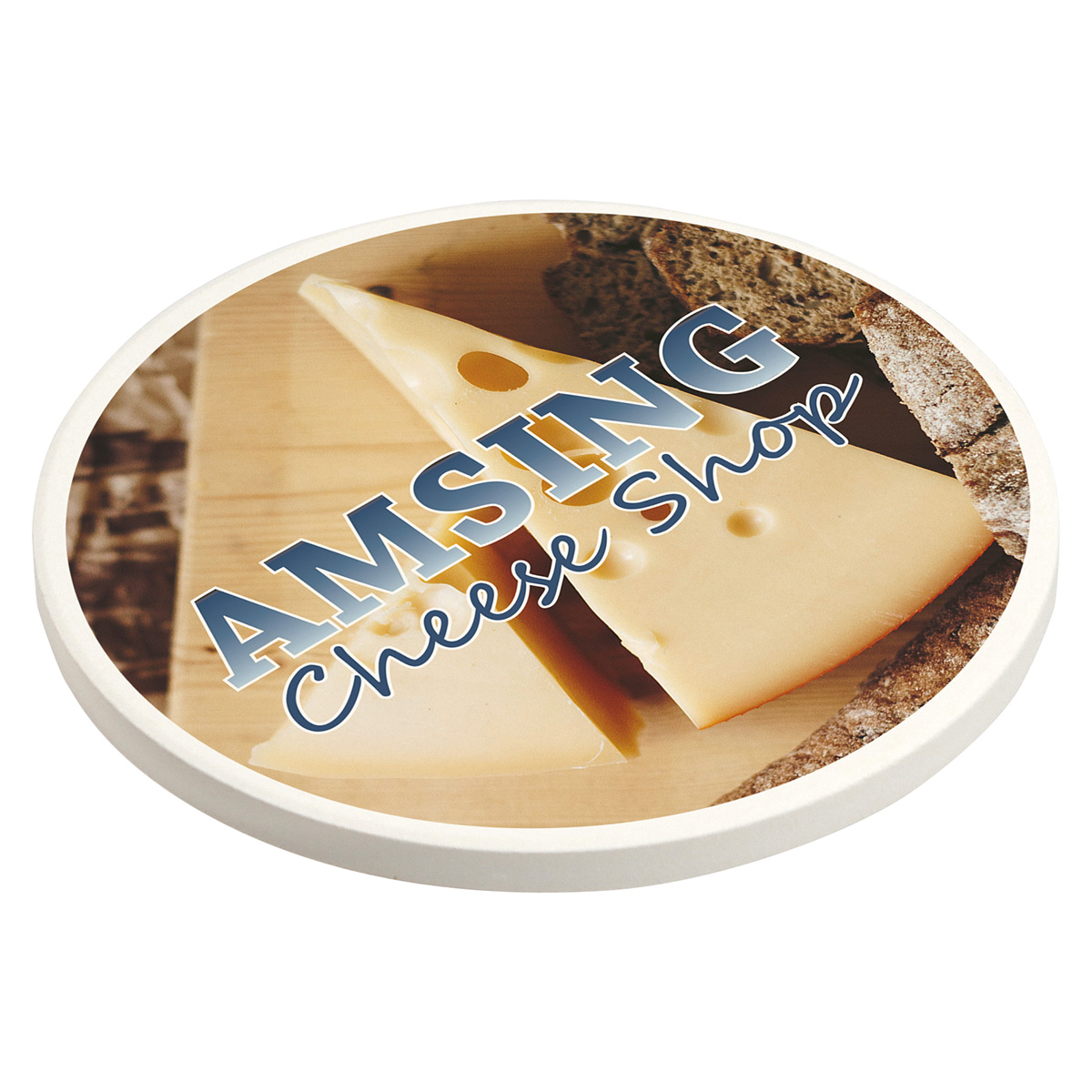 Picture of Cobblestone Absorbent Coaster with Cork Base