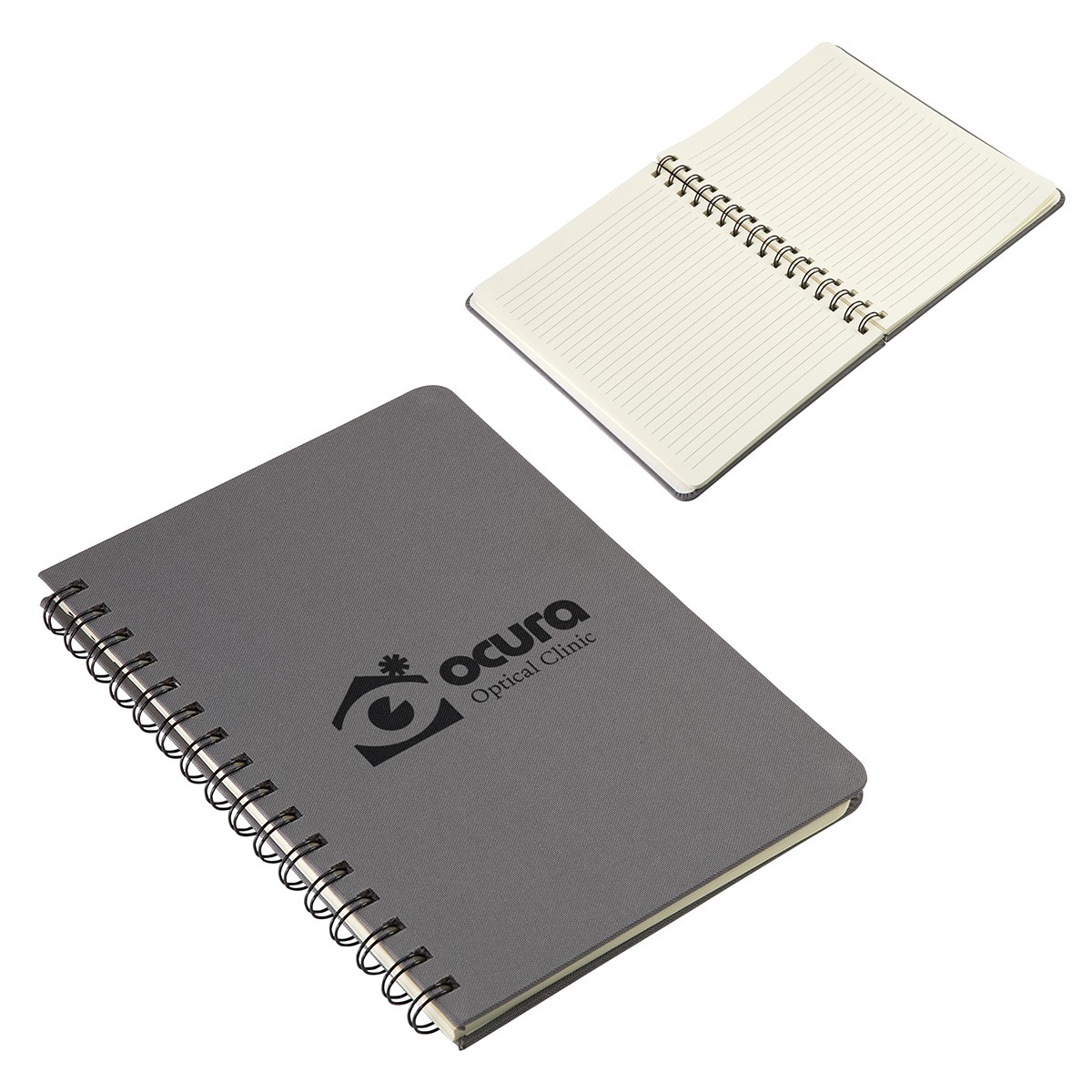 Picture of Parley Repreve® Recycled Textured Hardcover Spiral Notebook