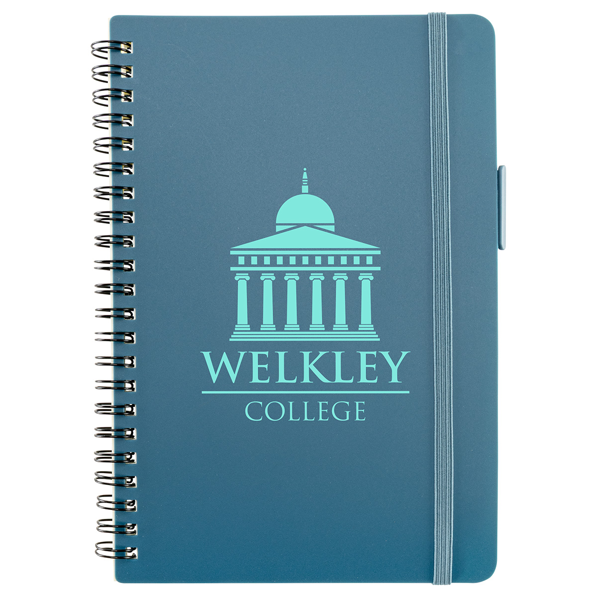 Picture of Avignon Repreve® Recycled Hardcover Spiral Notebook with Pen