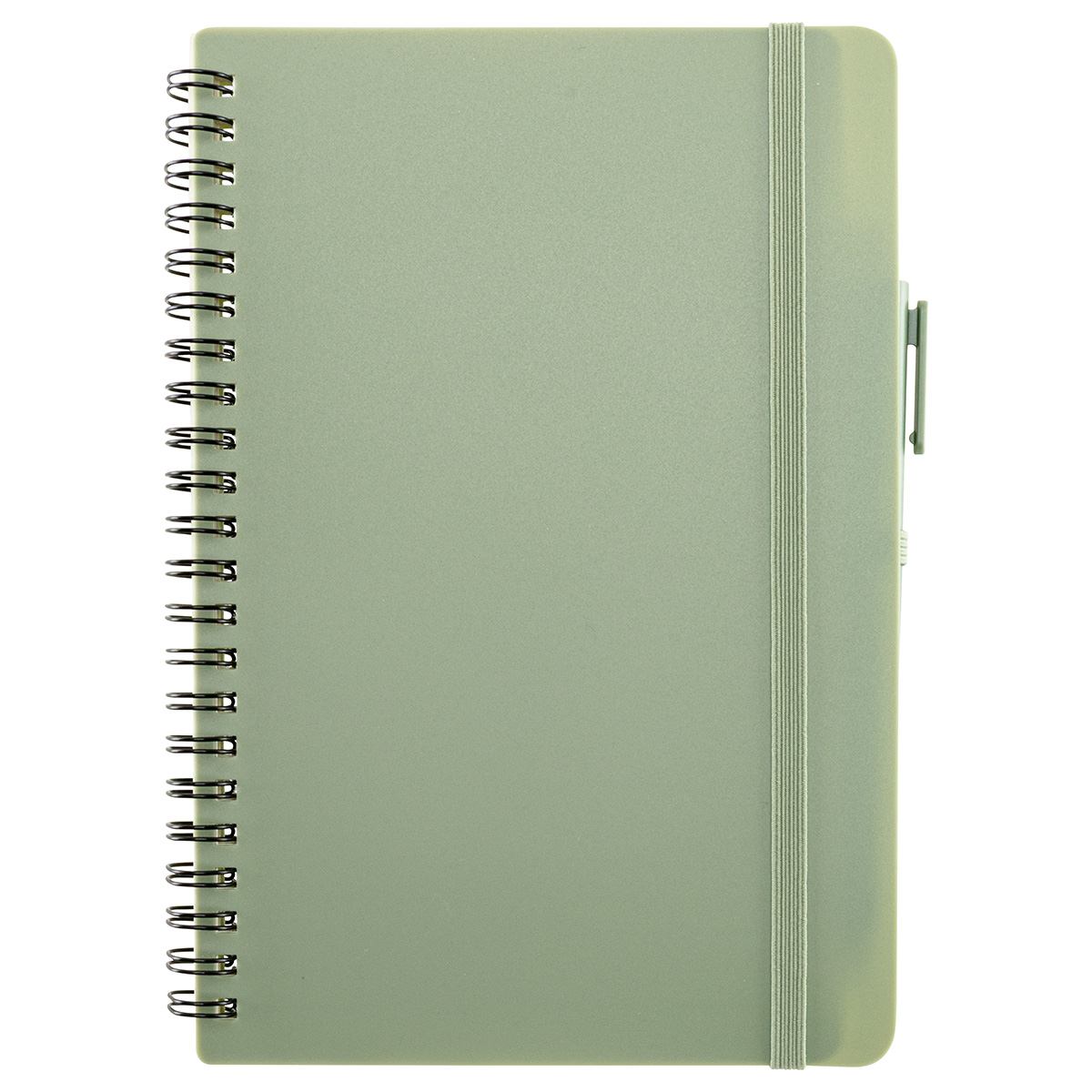 Picture of Avignon Repreve® Recycled Hardcover Spiral Notebook with Pen