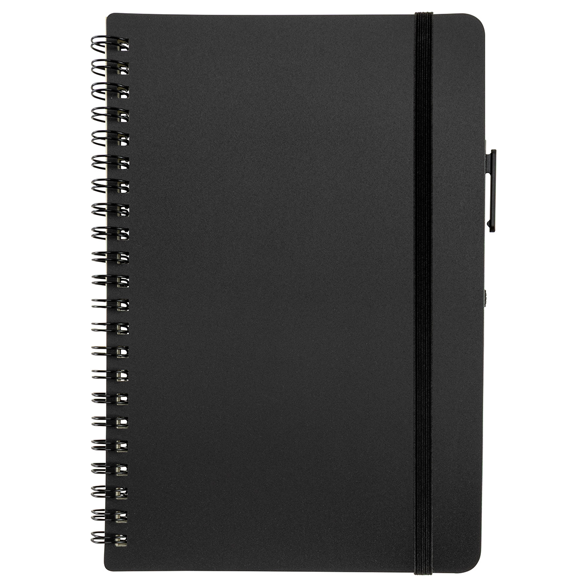 Picture of Avignon Repreve® Recycled Hardcover Spiral Notebook with Pen