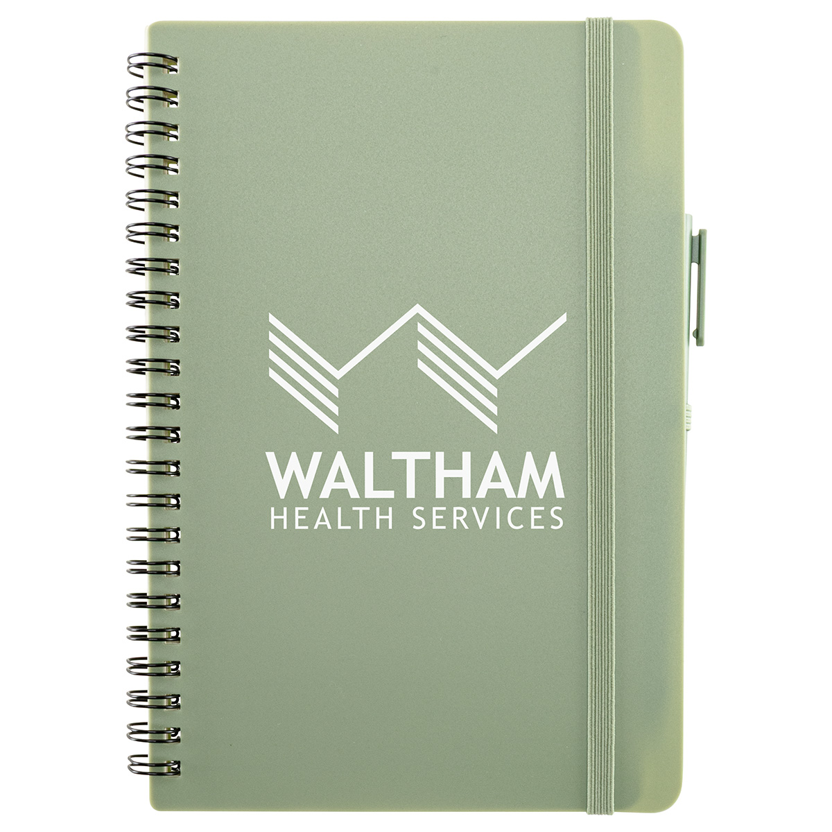 Picture of Avignon Repreve® Recycled Hardcover Spiral Notebook with Pen