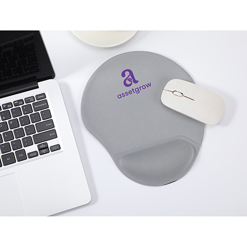 Picture of Wave Non-Slip Mouse Pad with Gel Wrist Rest