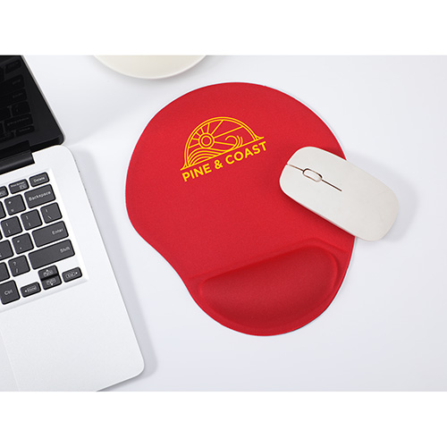 Picture of Wave Non-Slip Mouse Pad with Gel Wrist Rest